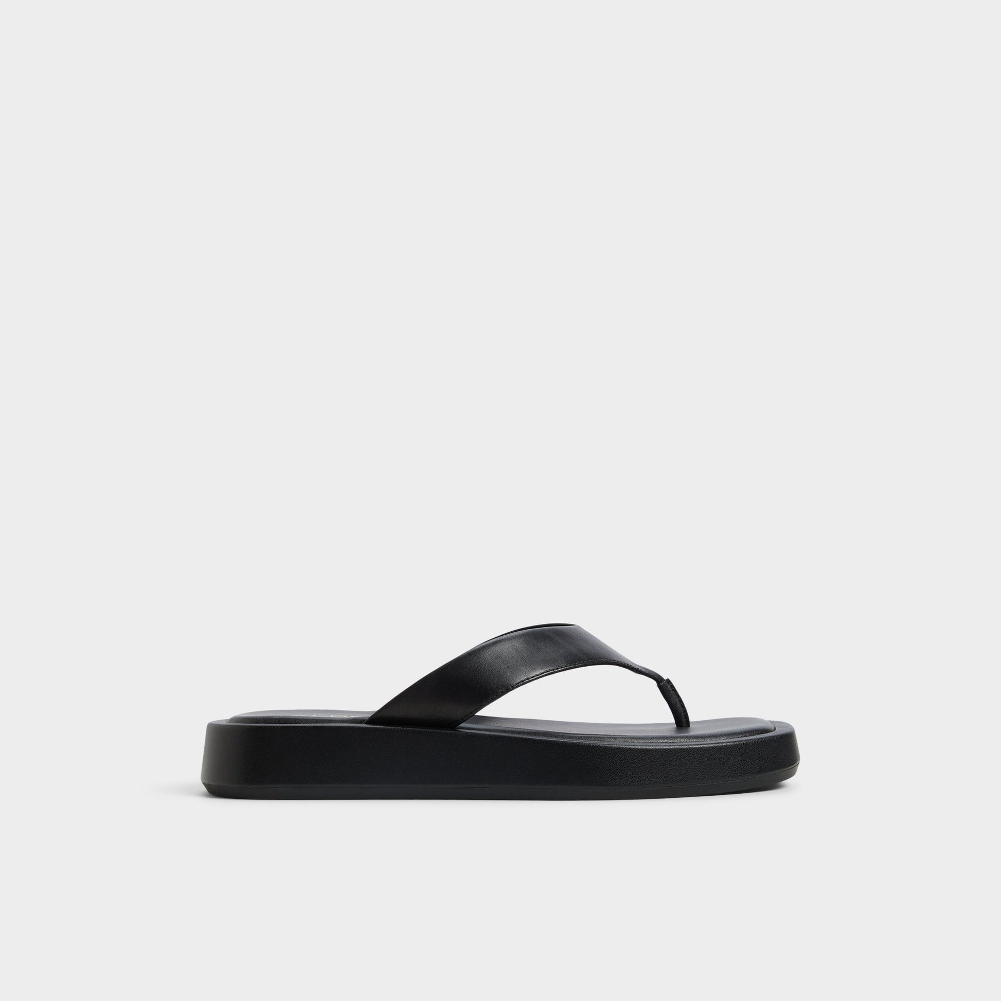 Main View of Black Grettle Flip flop for Womens