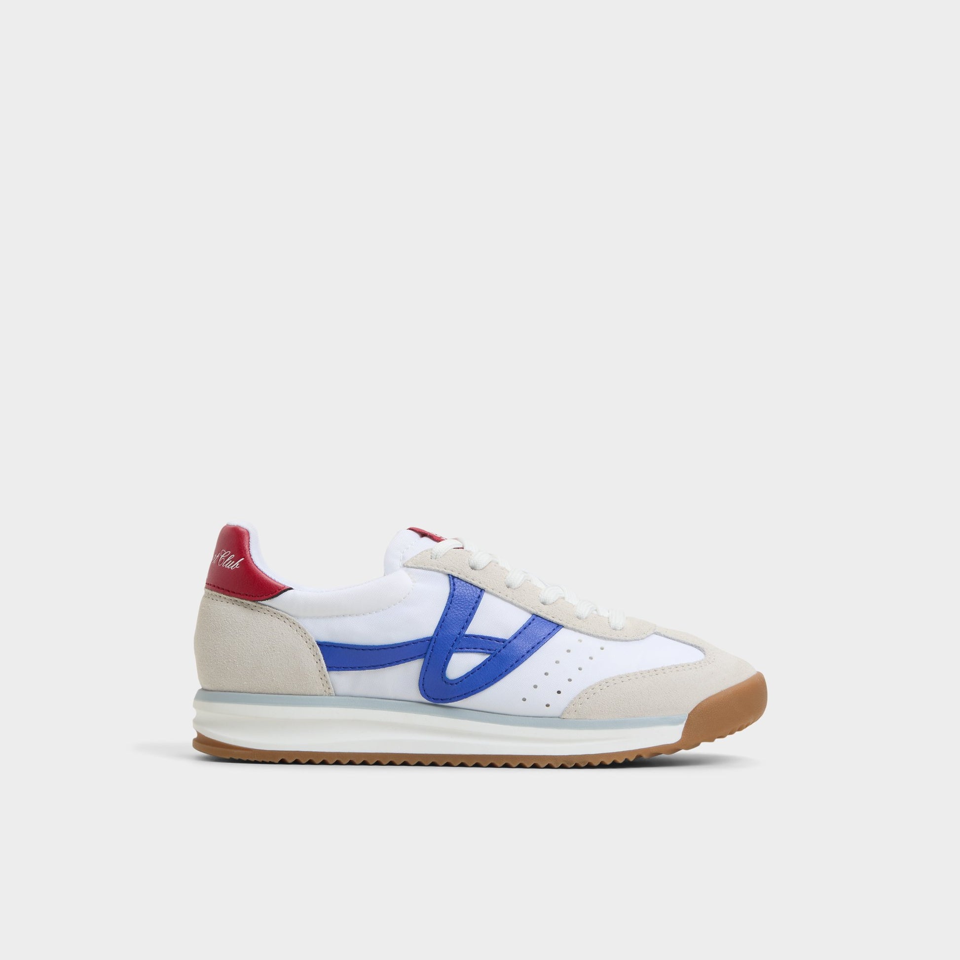 Main View of White/Blue Stepcount Jogger sneaker for Womens