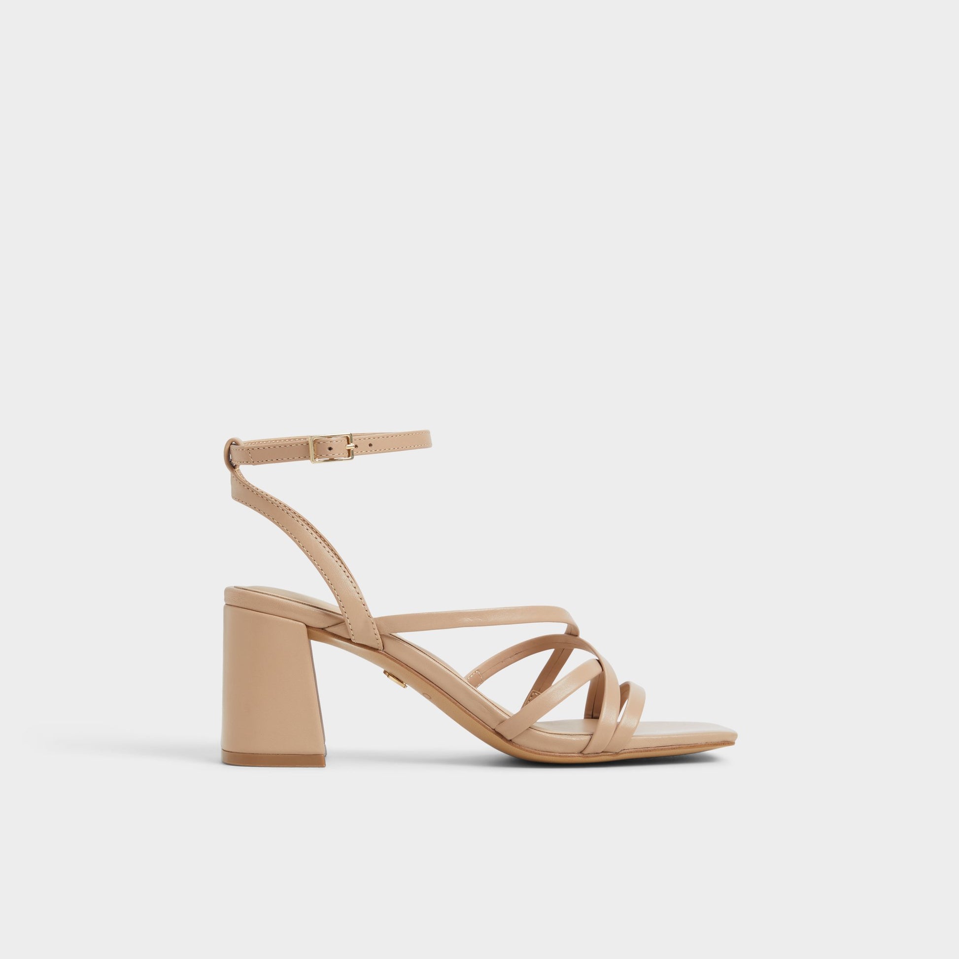 Main View of Tan Esther Strappy heeled sandal for Womens