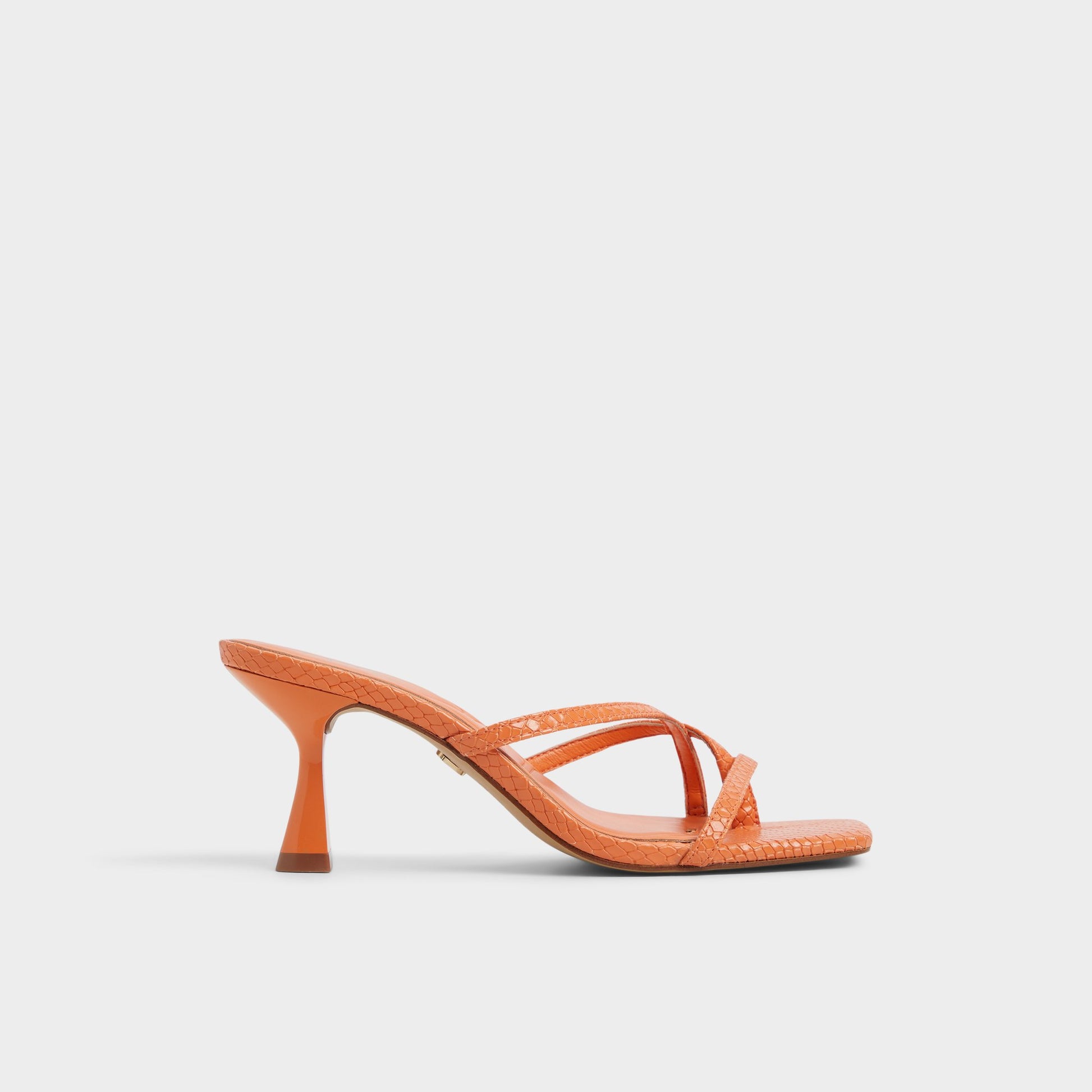 Main View of Medium Orange Calypsa Strappy heeled sandal for Womens