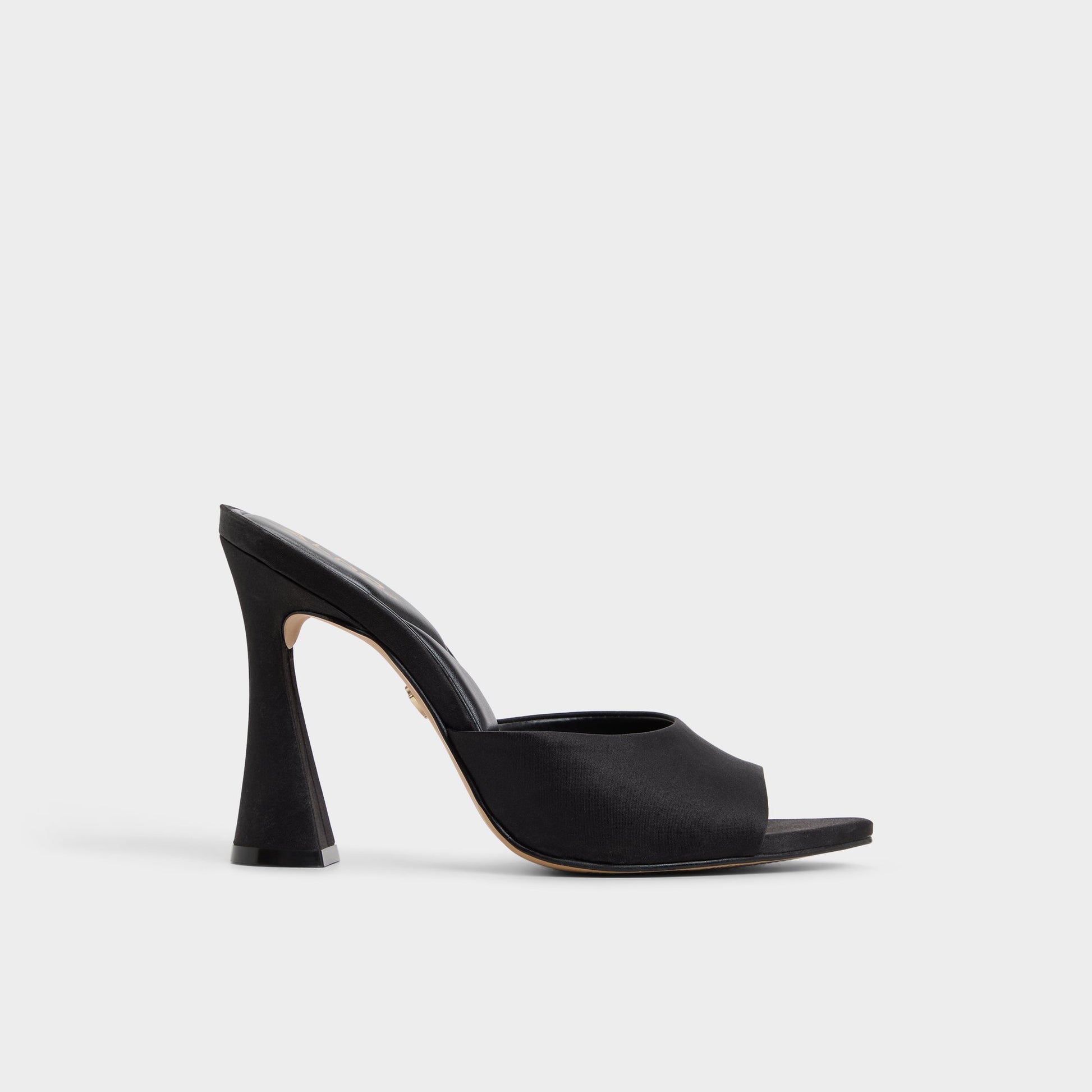 Main View of Black Rylea Heeled mule for Womens