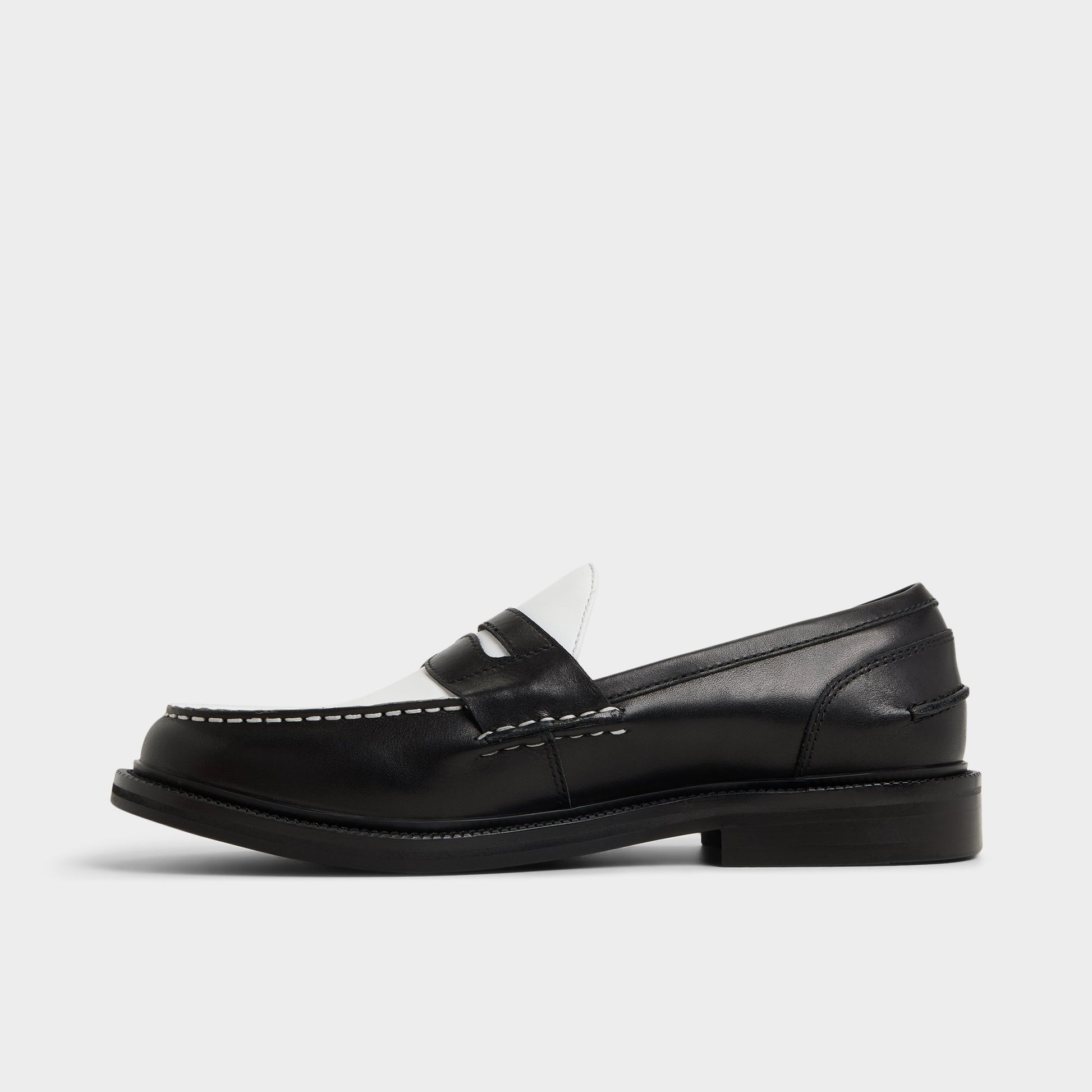Side view of Other black Buckley Loafer
