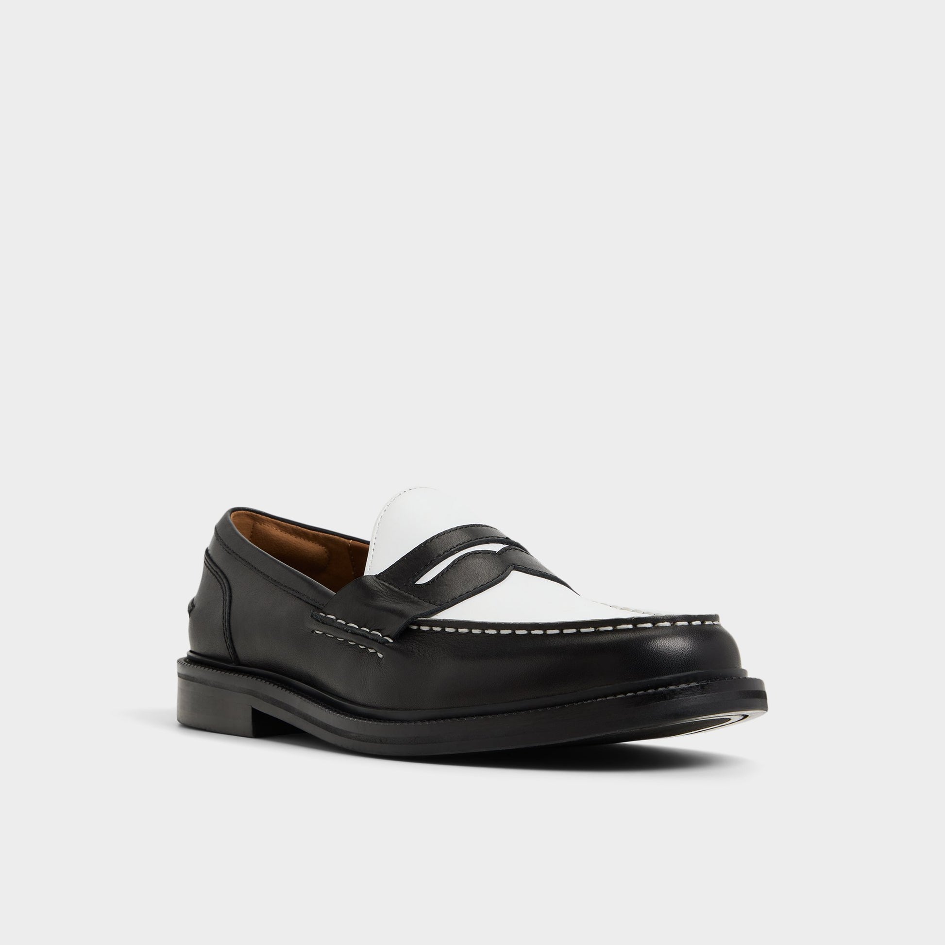 Three-quarter angle of Other black Buckley Loafer's front side