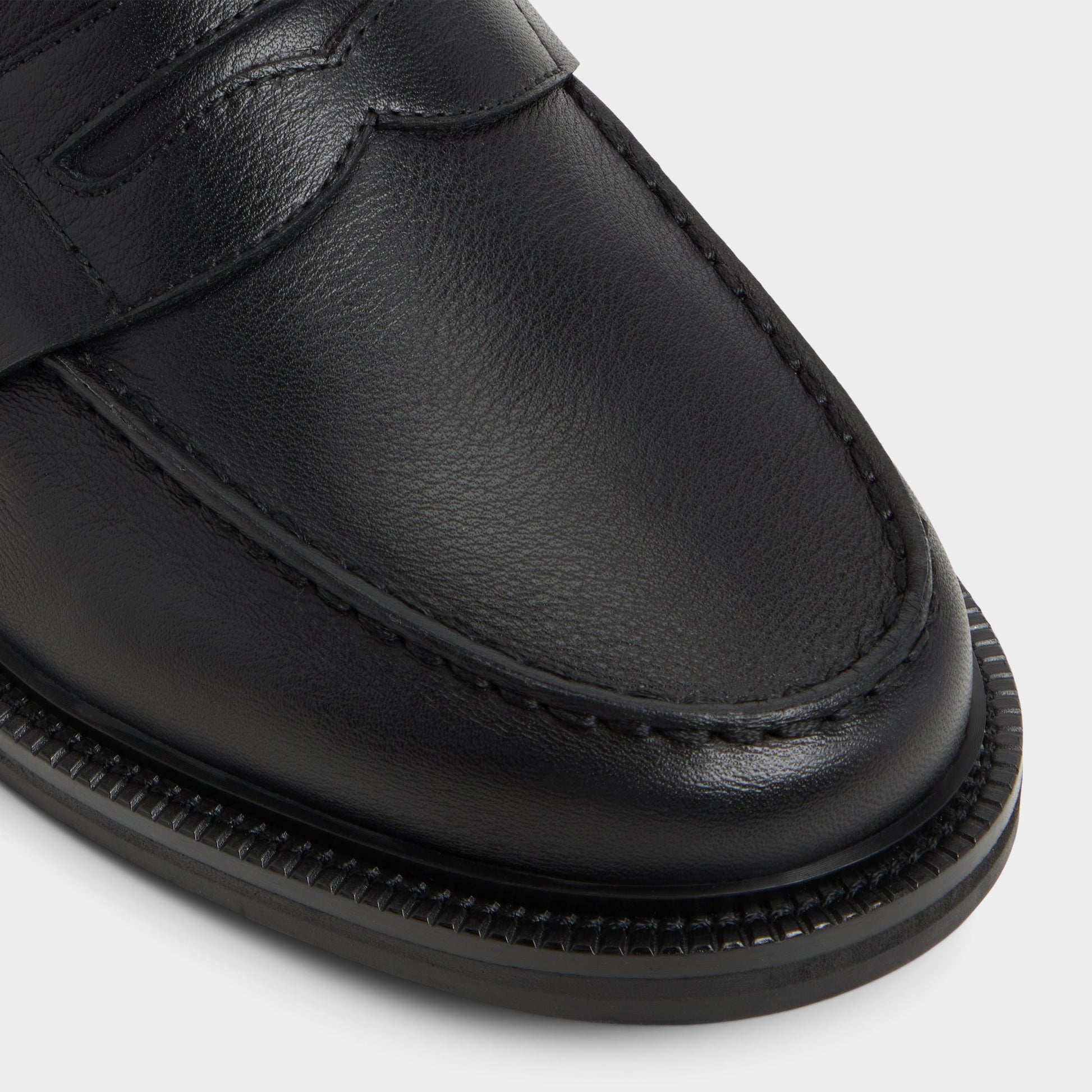 Close-up of the Open black Buckley Loafer