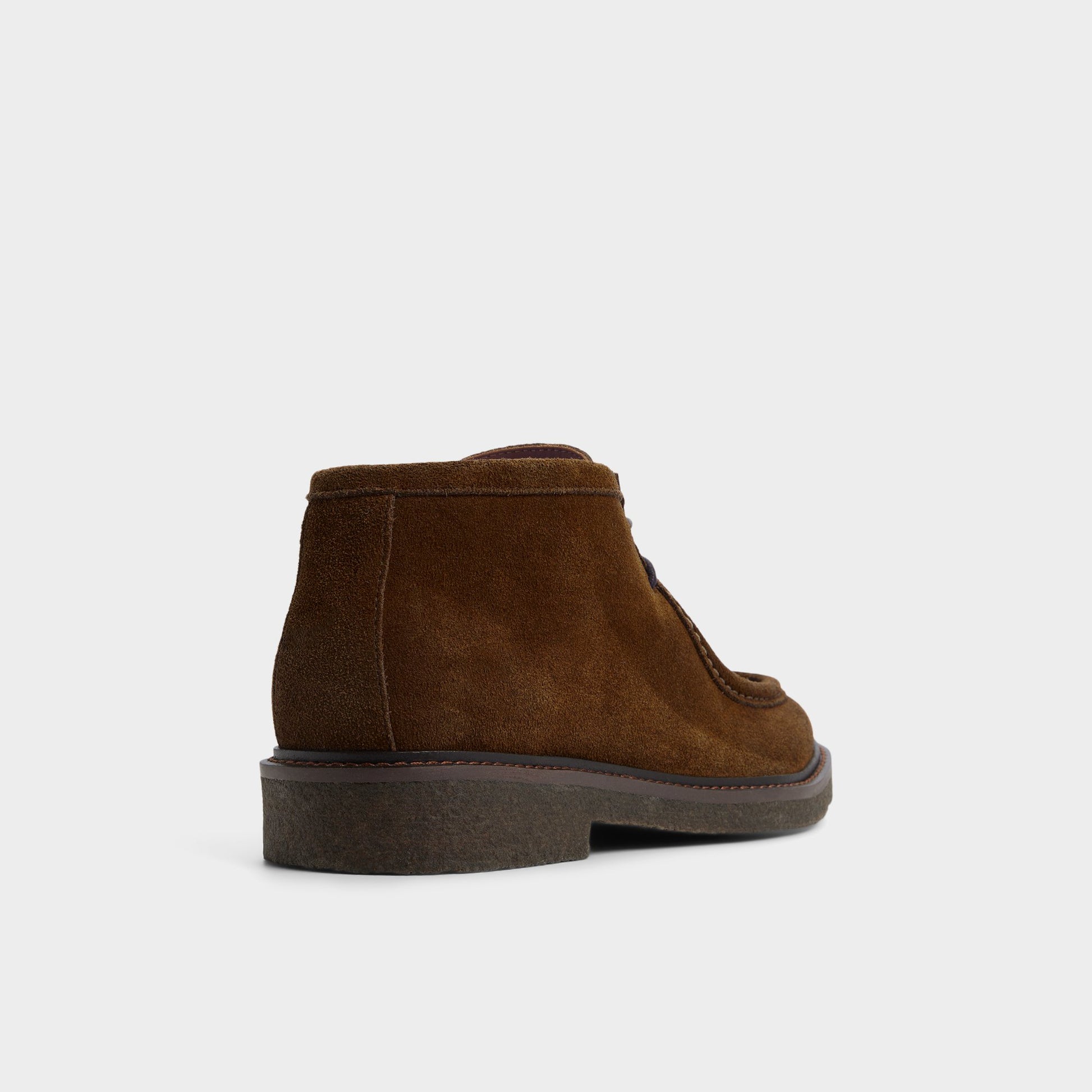 Three-quarter angle of Dark beige Milade Ankle boot's back side