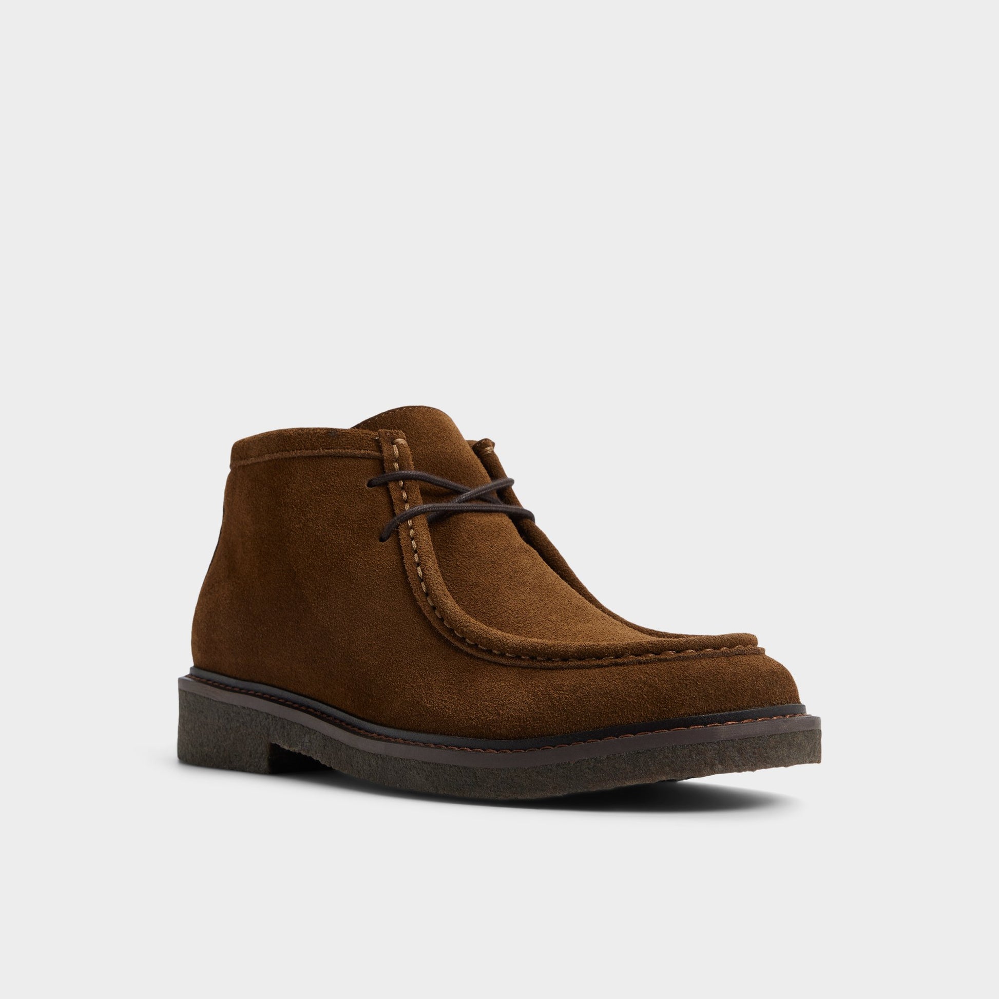 Three-quarter angle of Dark beige Milade Ankle boot's front side