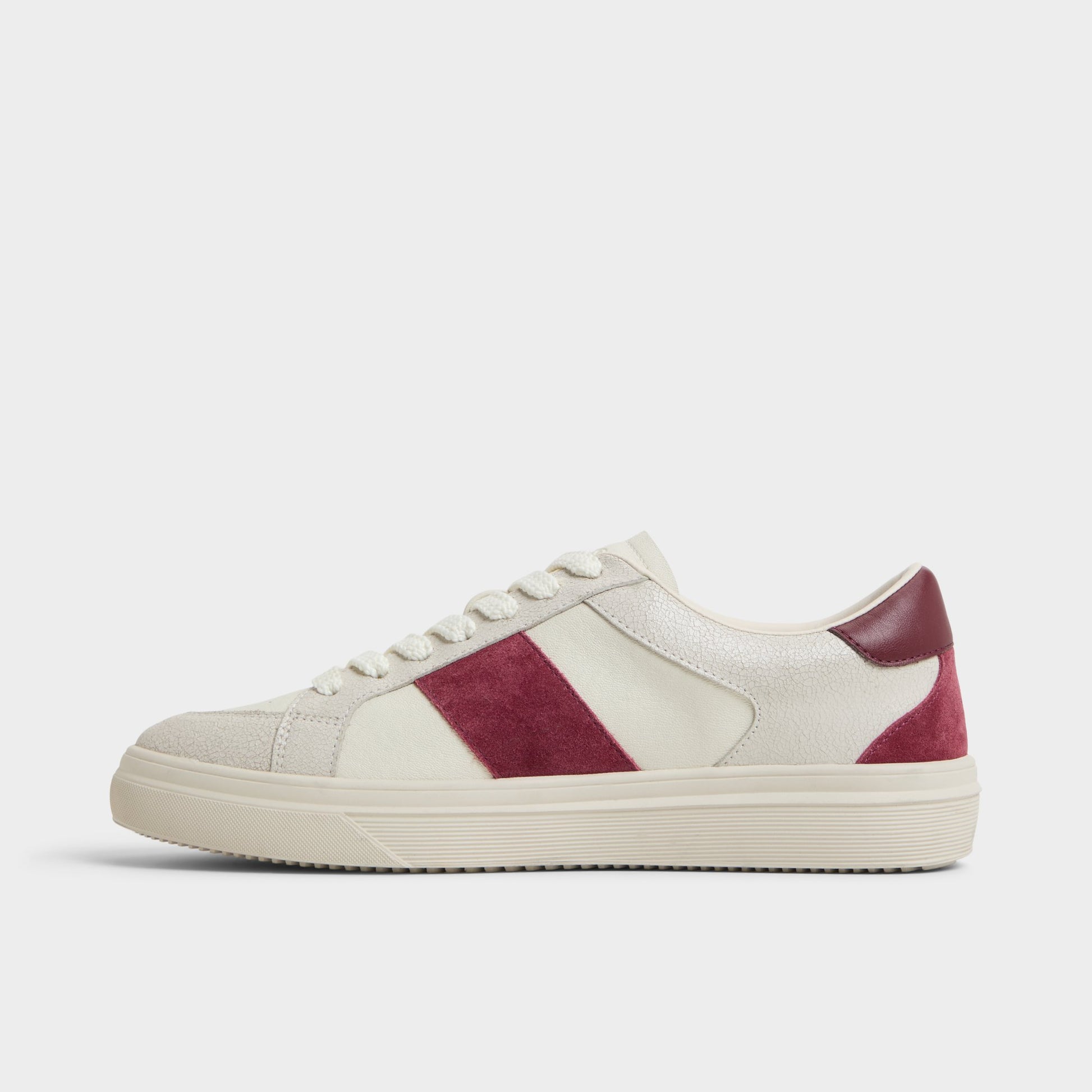 Side view of Other White Braxton Low top sneaker