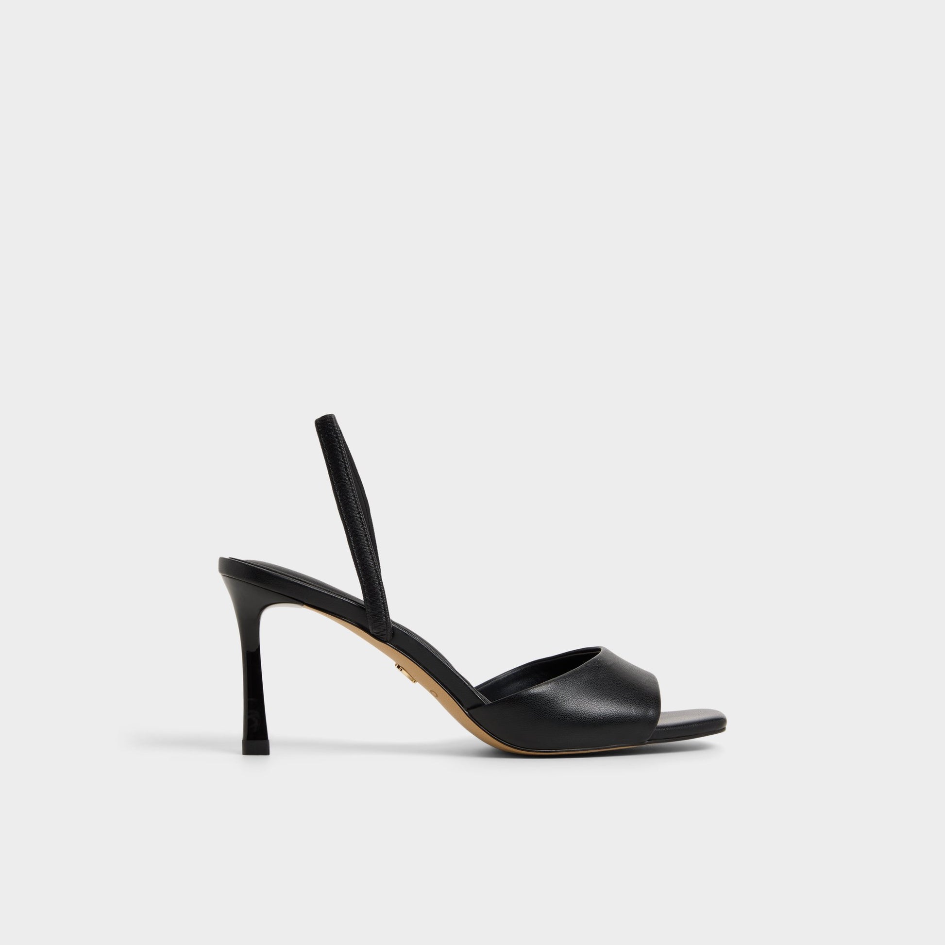 Main View of Black Andya Slingback heeled sandal for Womens