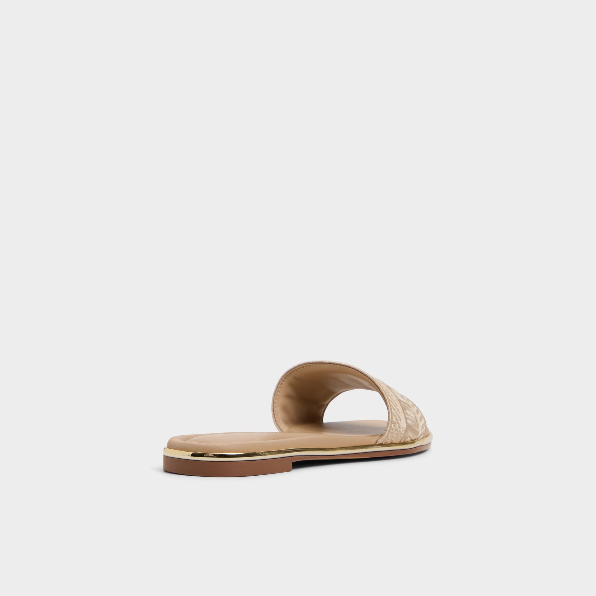 Three-quarter angle of Sand Oceania Slide sandal's back side