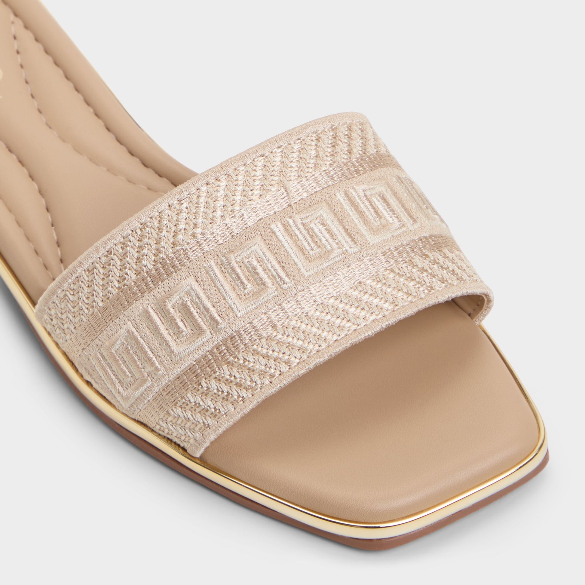 Close-up of the Sand Oceania Slide sandal