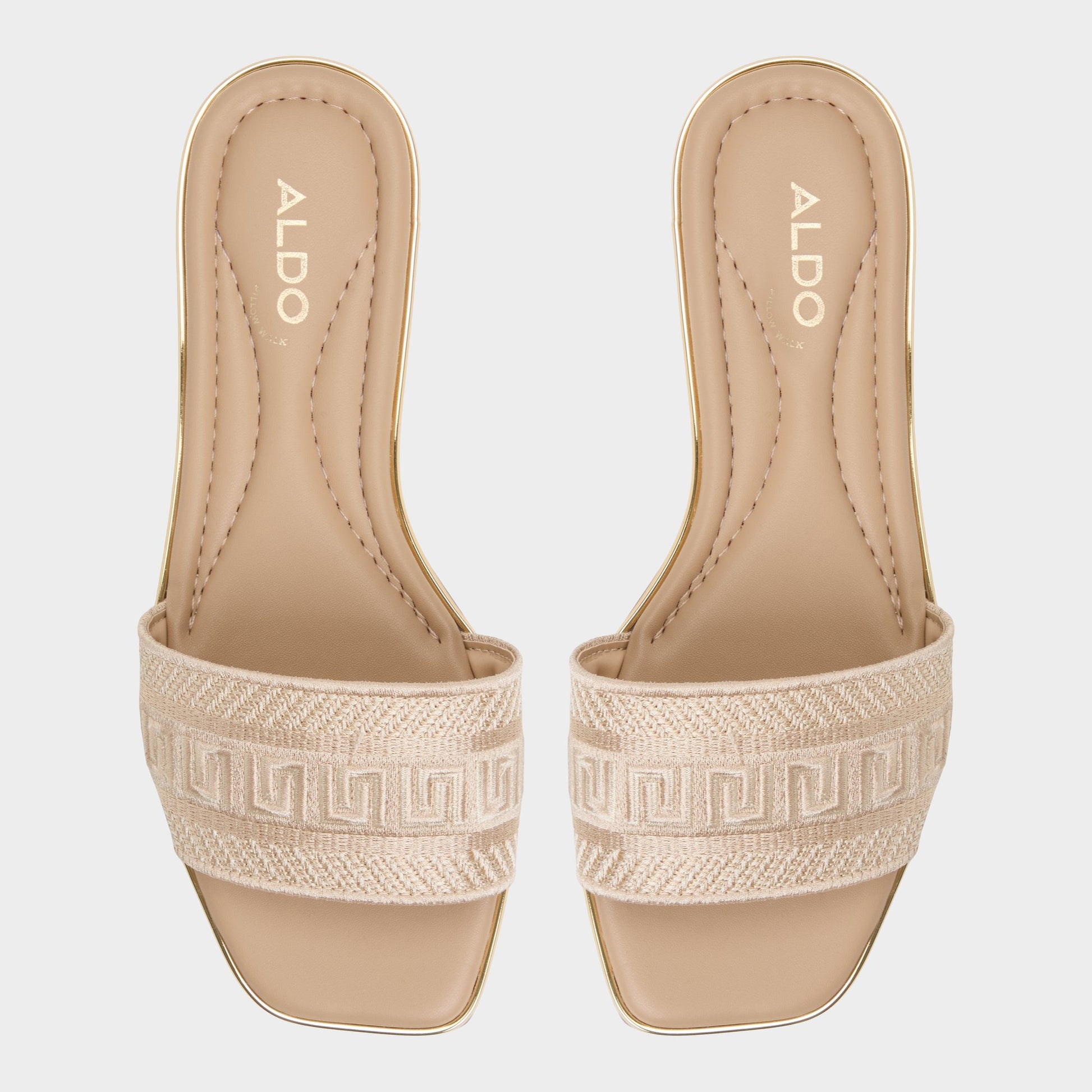 Top-down view of the Sand Oceania Slide sandal