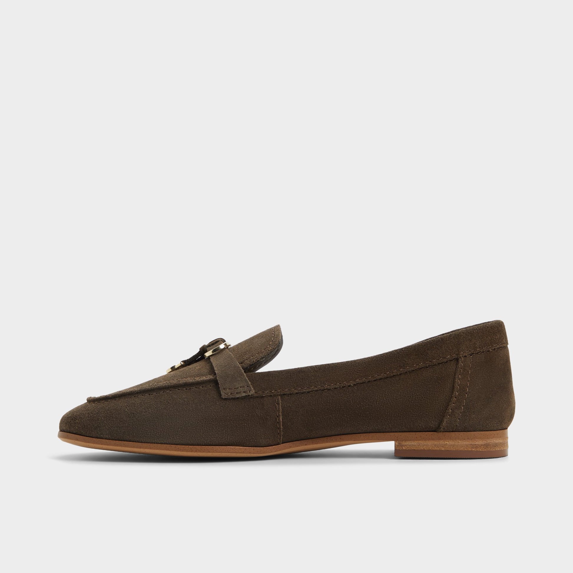 Side view of Dark Green Ybilide Loafer