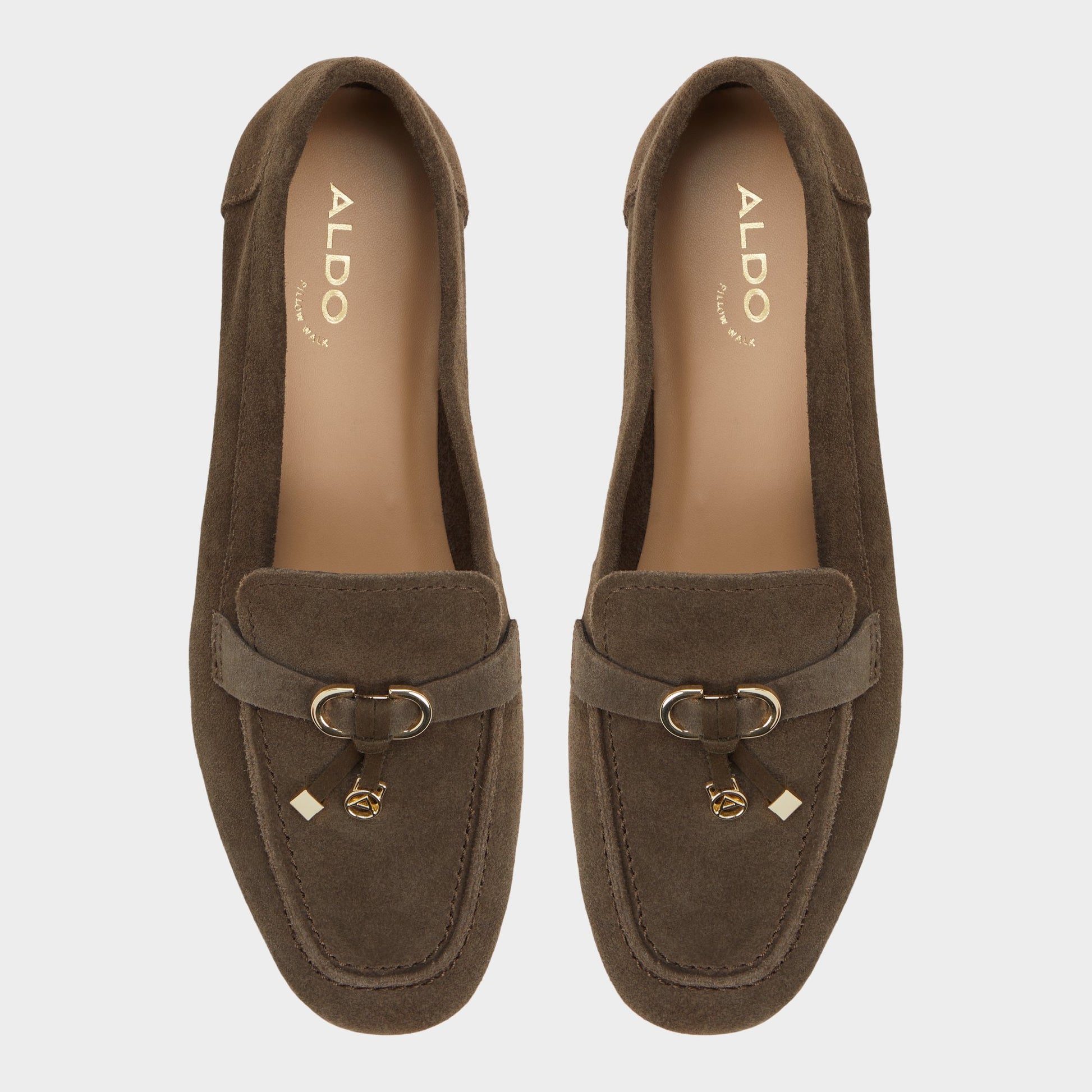 Top-down view of the Dark Green Ybilide Loafer