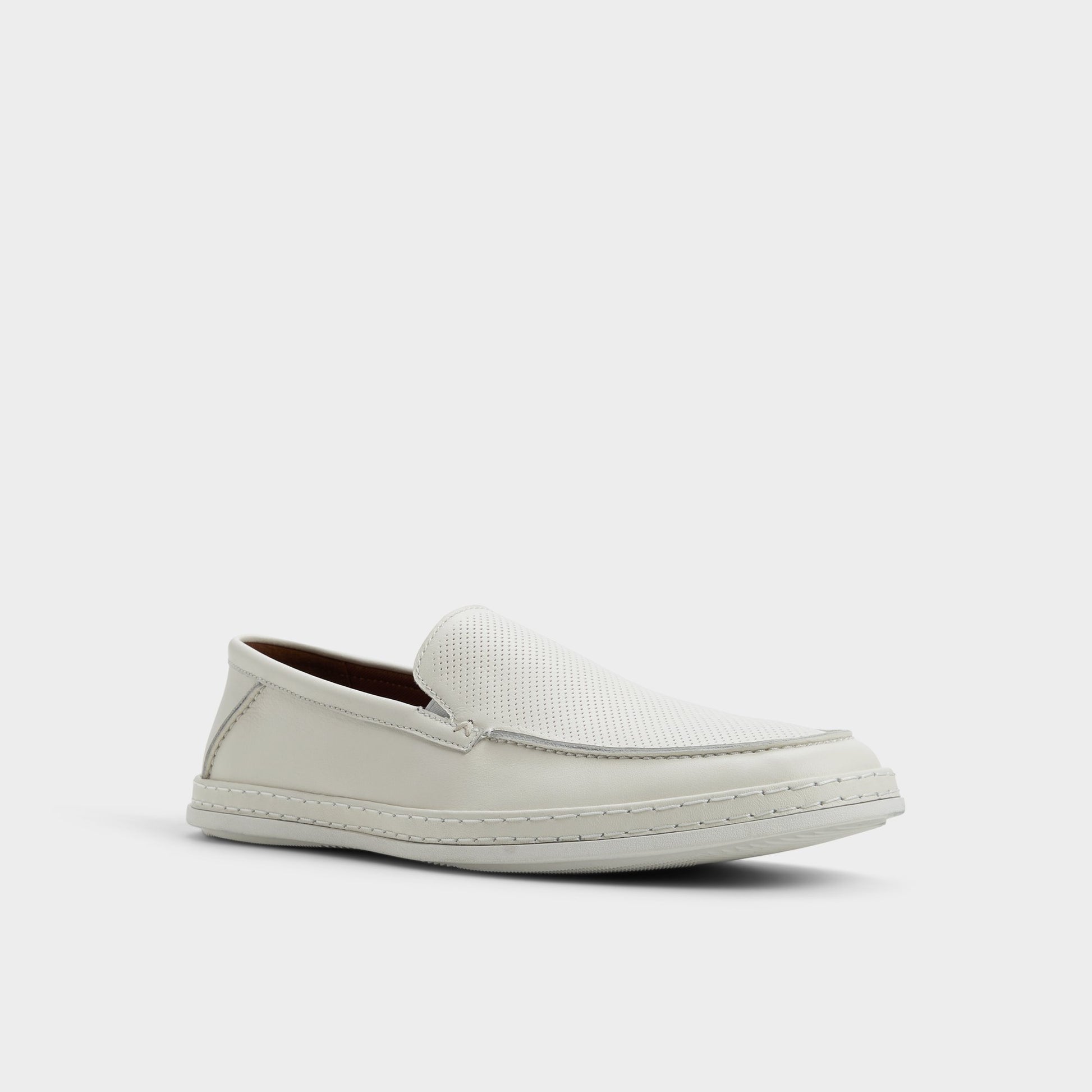 Three-quarter angle of Other White Arlow Loafer's front side