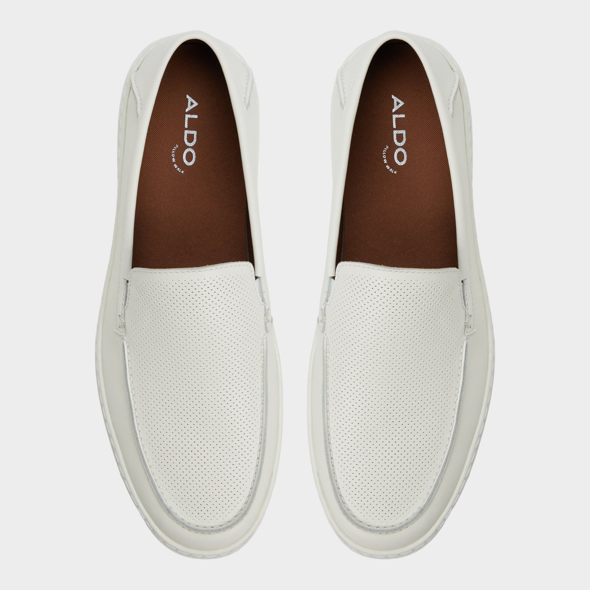Top-down view of the Other White Arlow Loafer