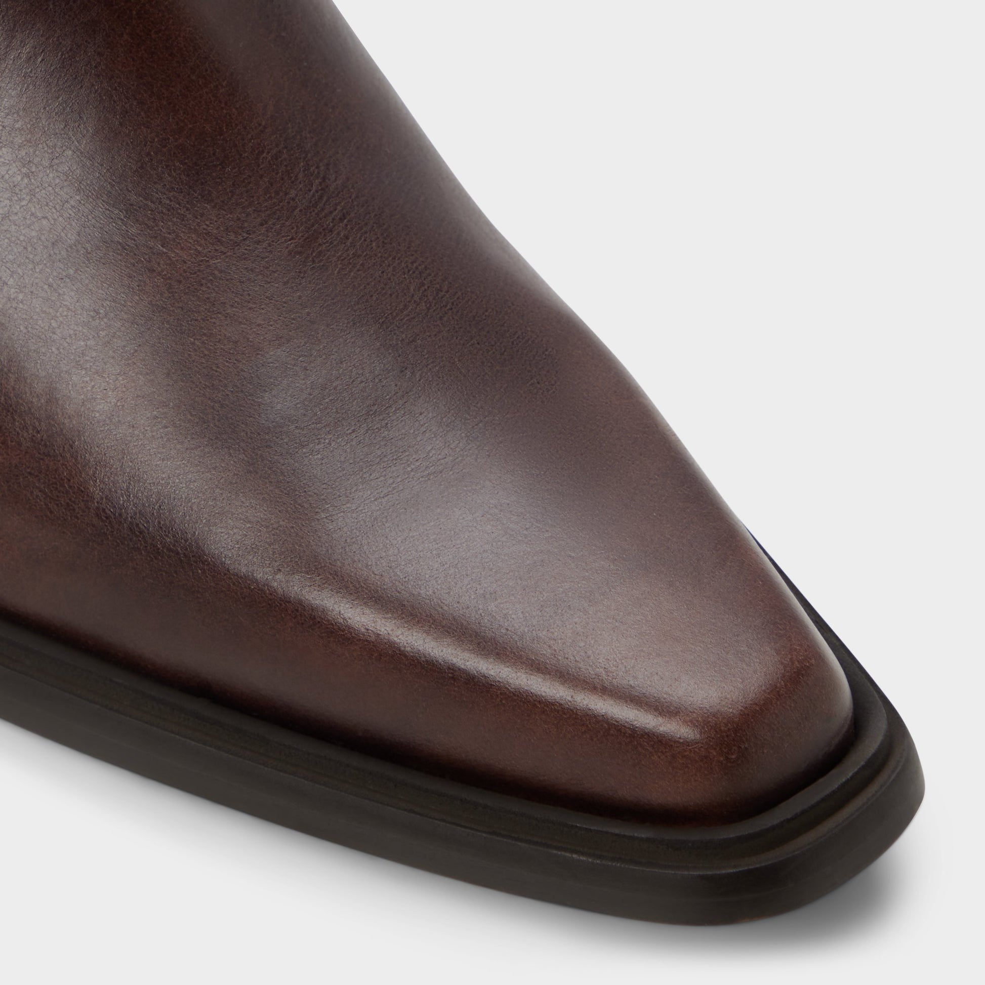 Close-up of the Dark brown Guthrie Ankle boot