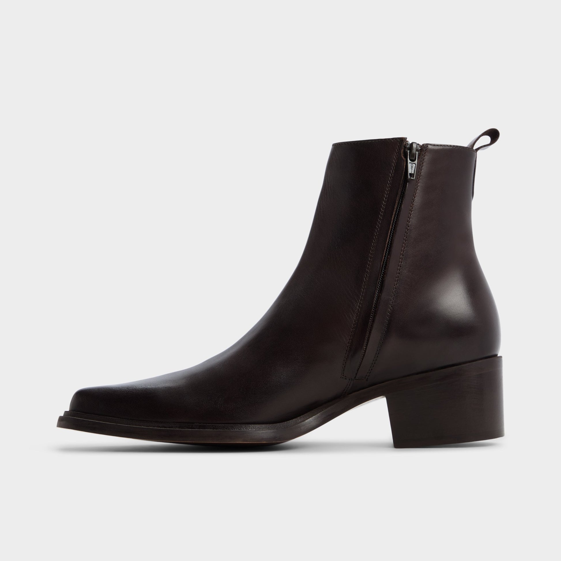 Side view of Dark Brown Zappa Ankle boot