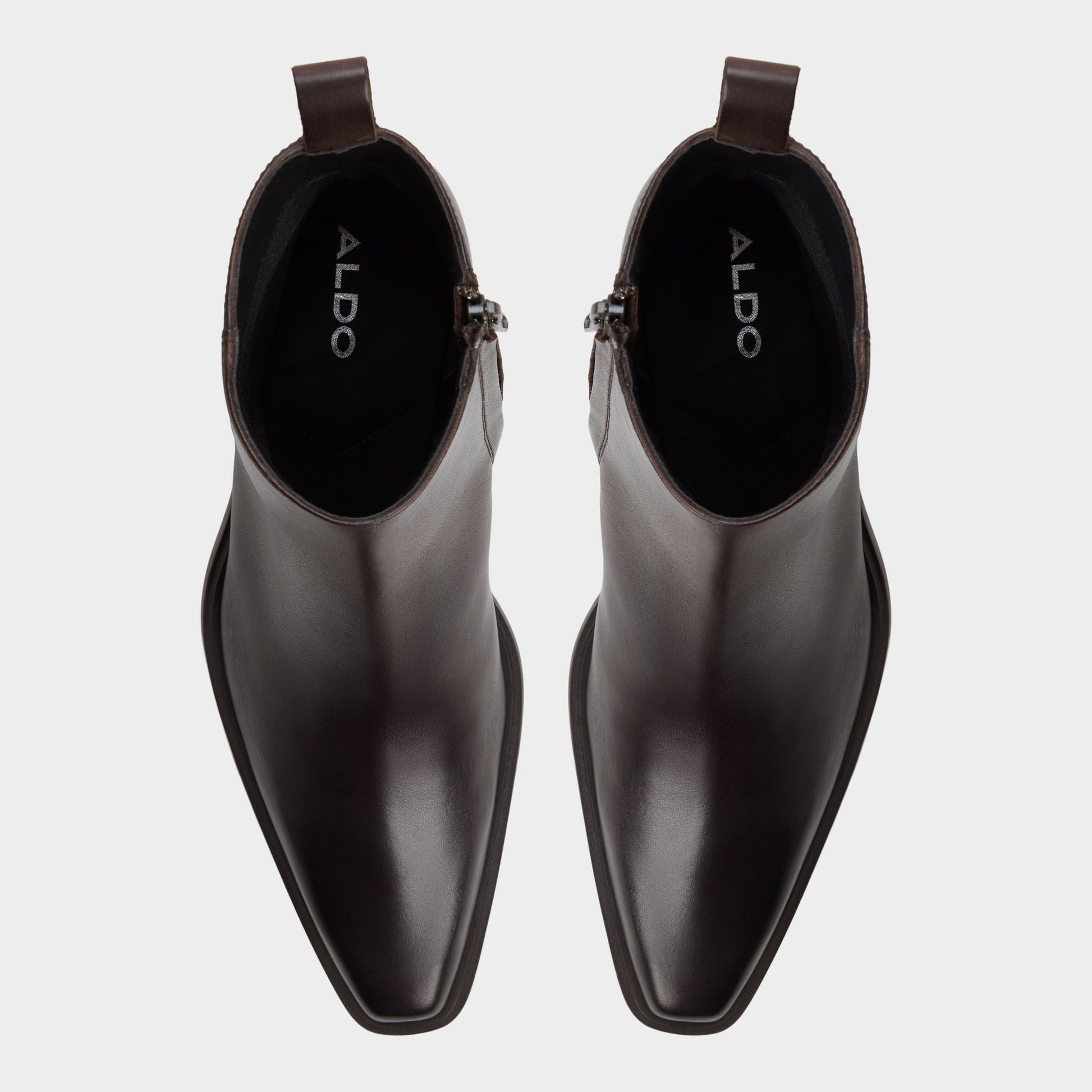 Top-down view of the Dark Brown Zappa Ankle boot