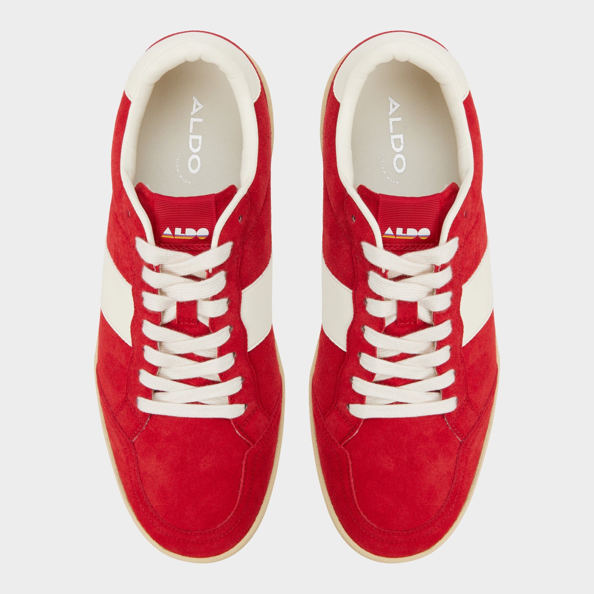 Top-down view of the Red Roscoe Low top sneaker