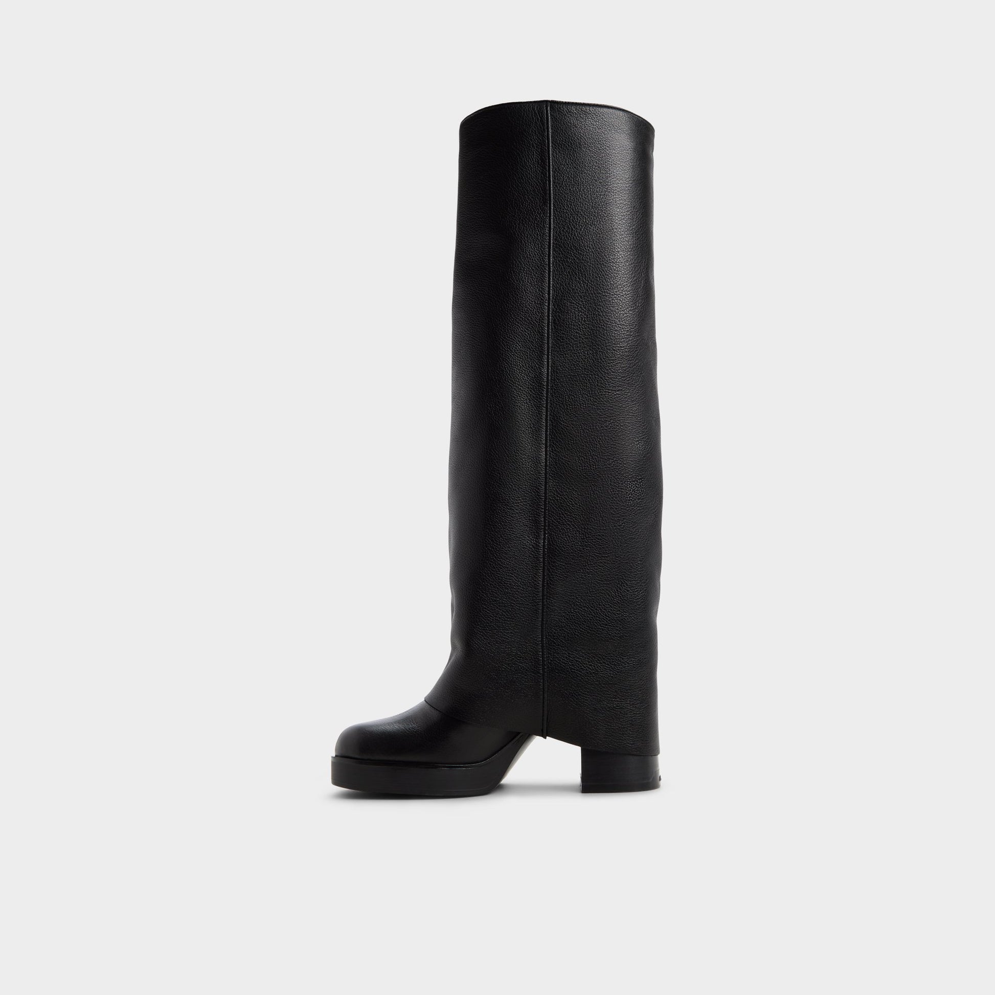 Side view of Black Maeveh Knee-high boot