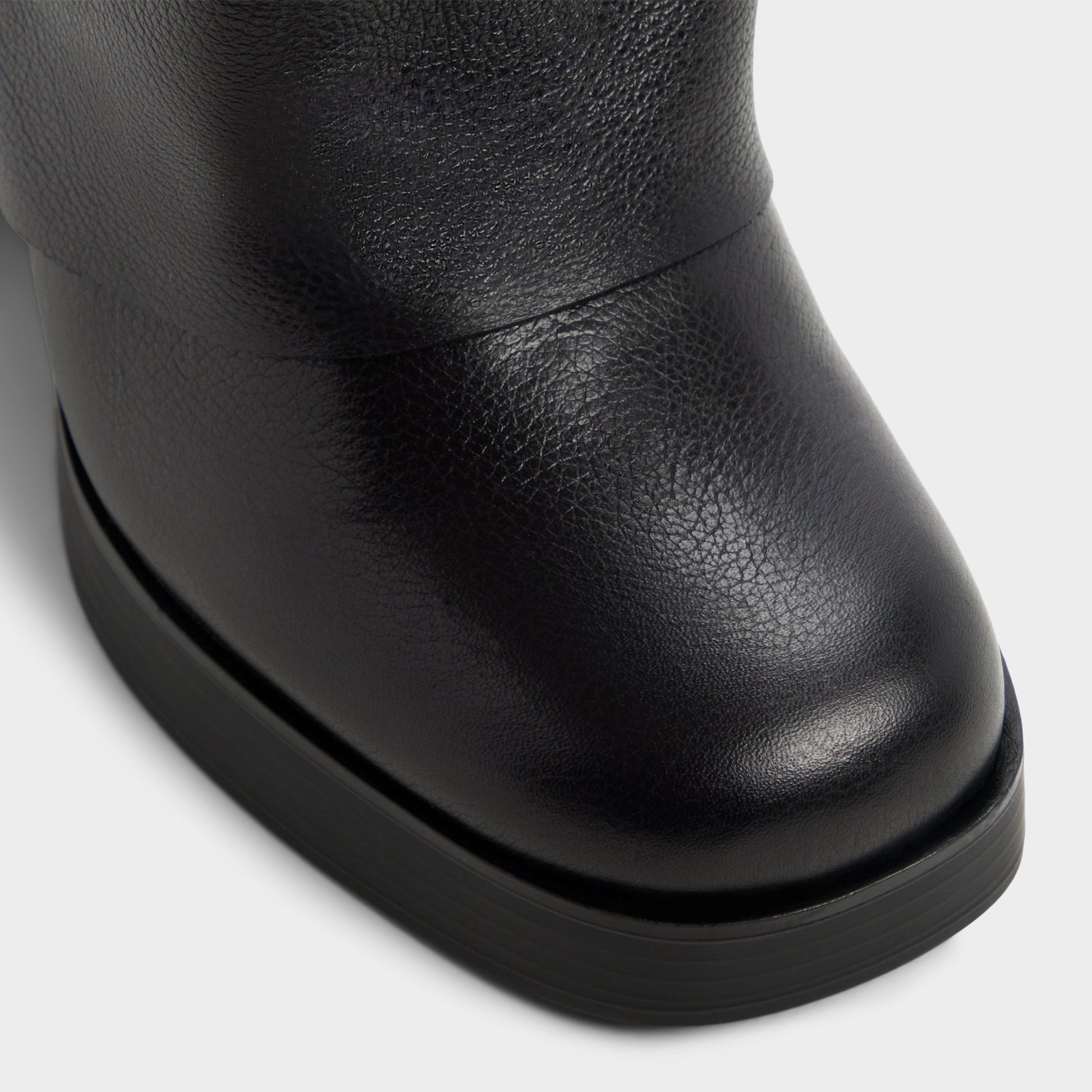 Close-up of the Black Maeveh Knee-high boot