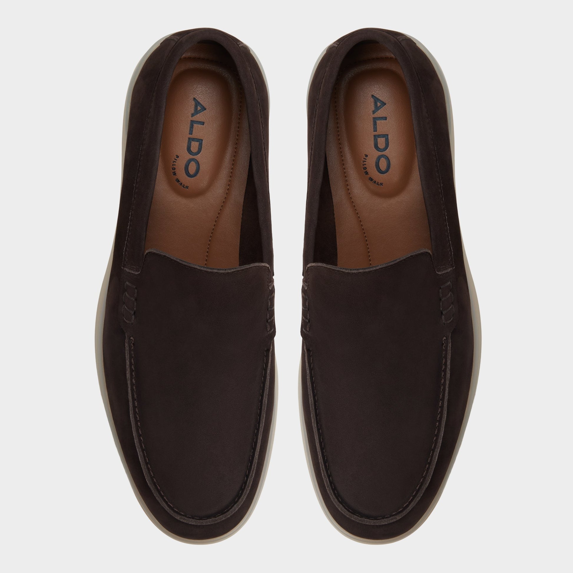 Top-down view of the Dark Brown Shaynn Loafer