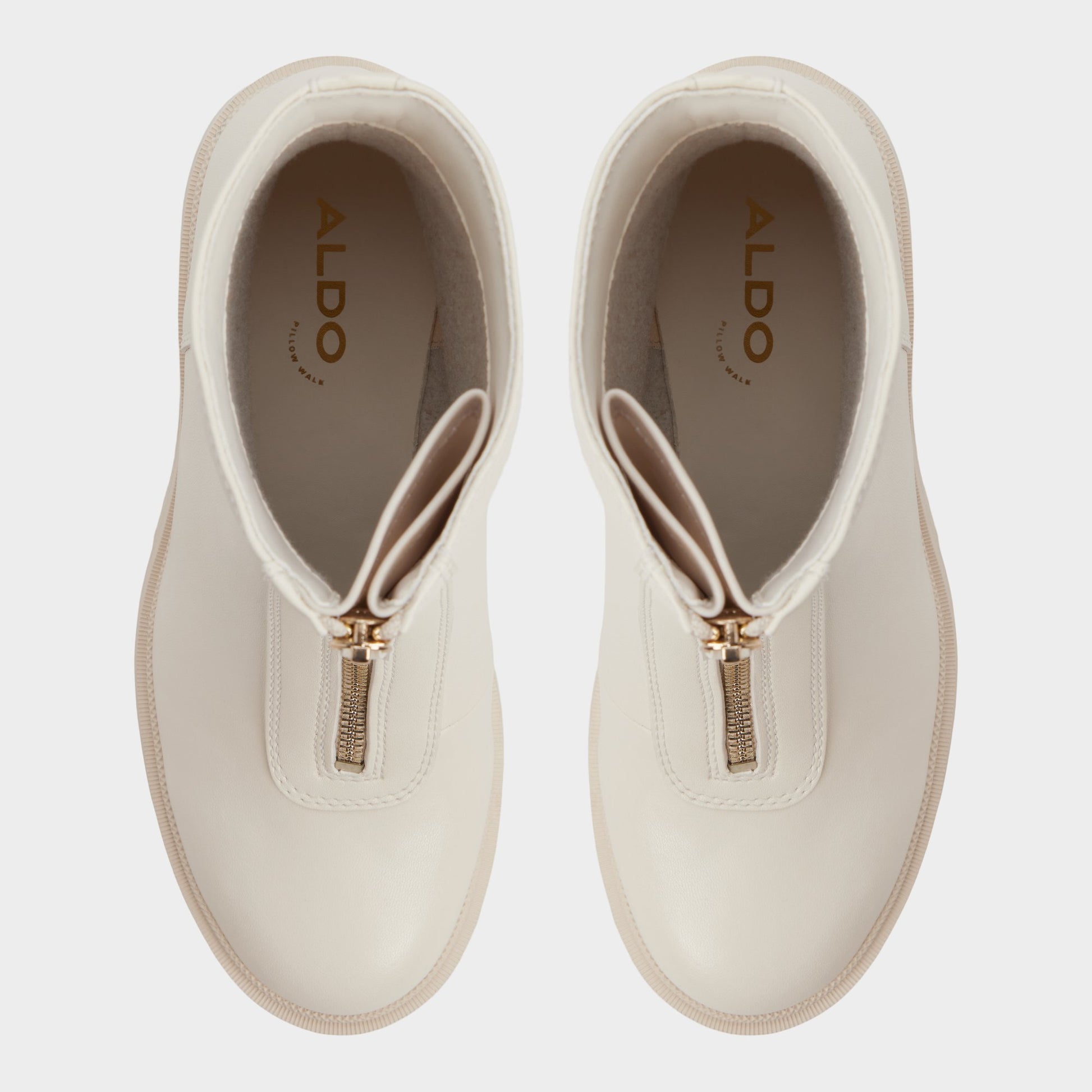 Top-down view of the Other white Merielle Ankle boot