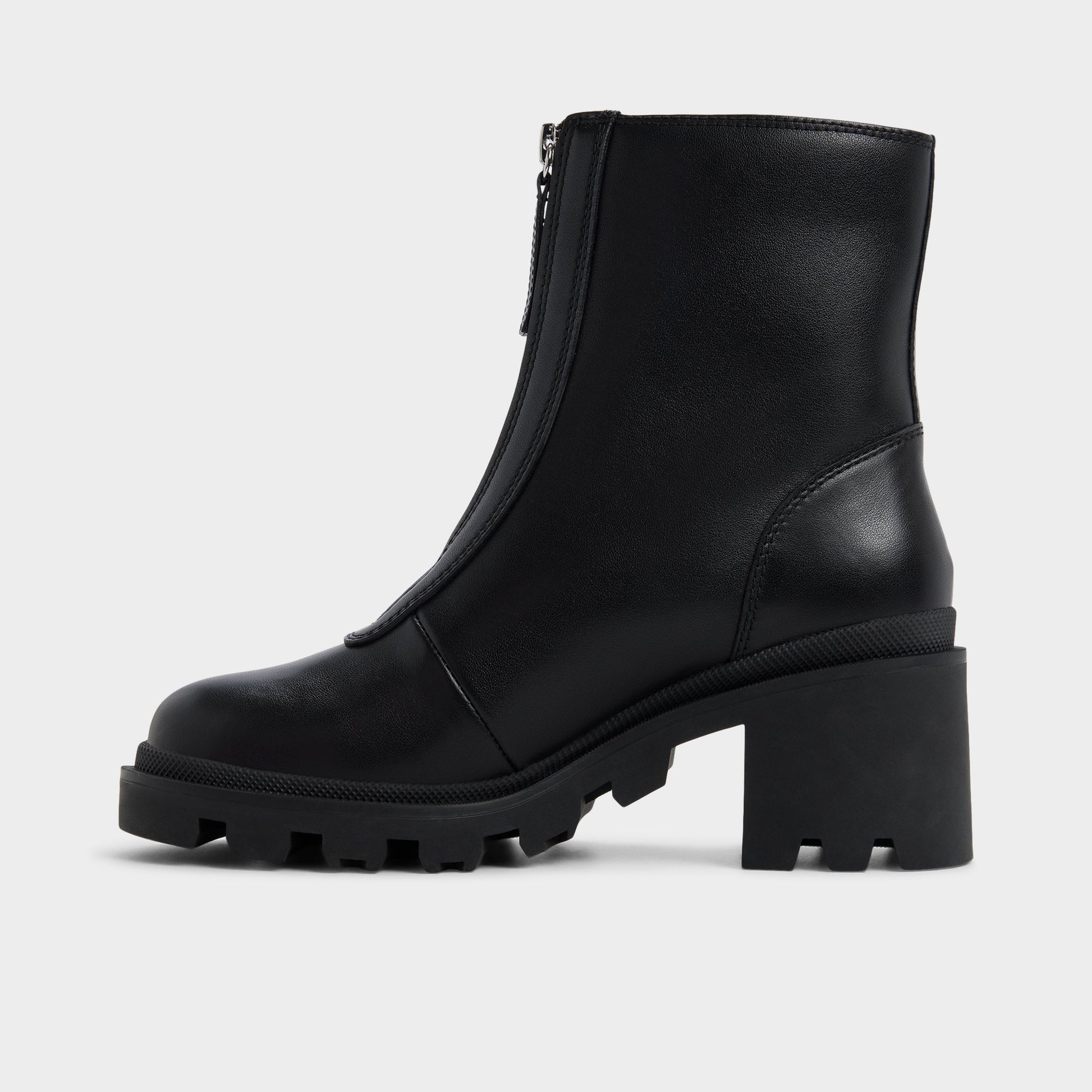 Side view of Black Merielle Ankle boot