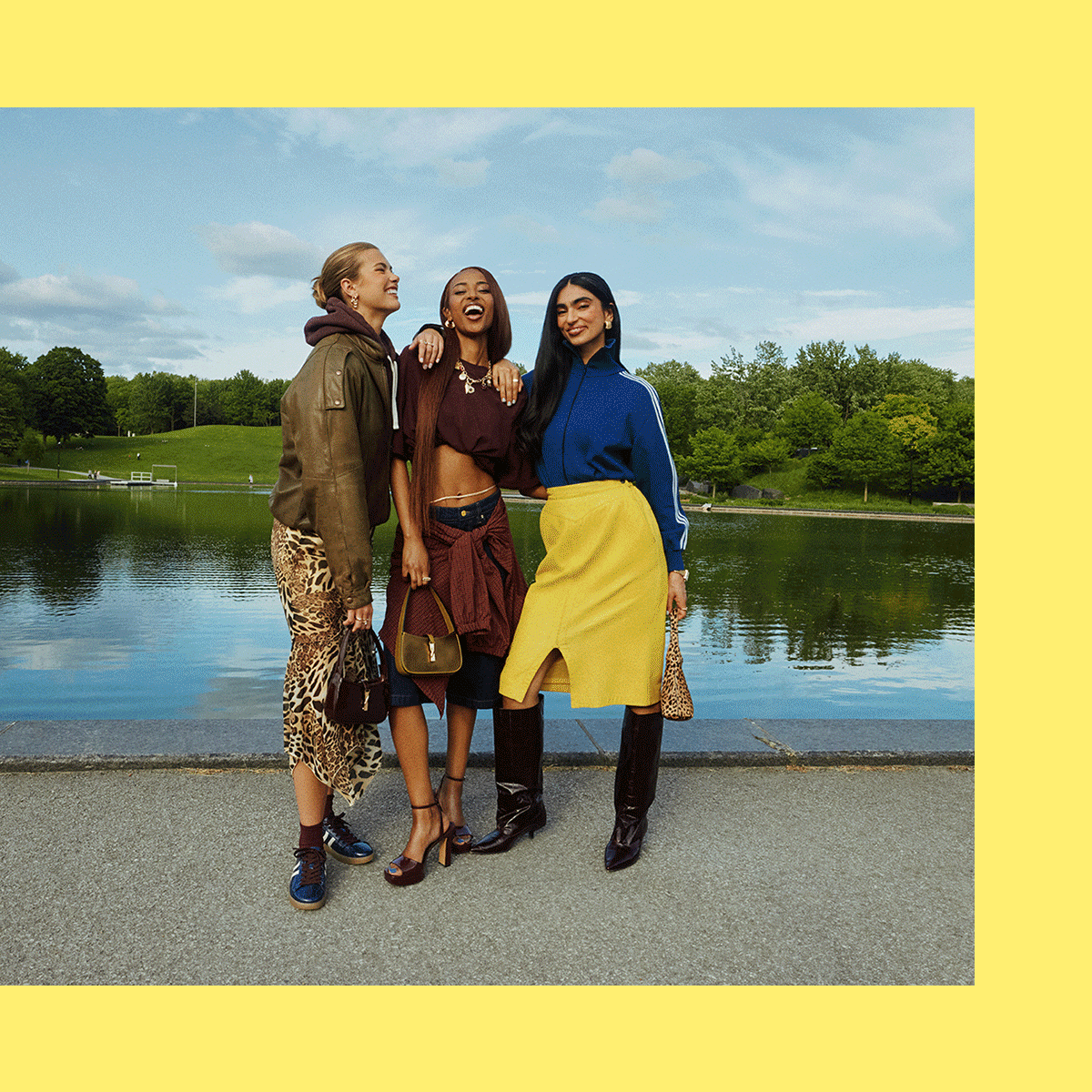 Ensemble de styles d'automne pour femmes et hommes