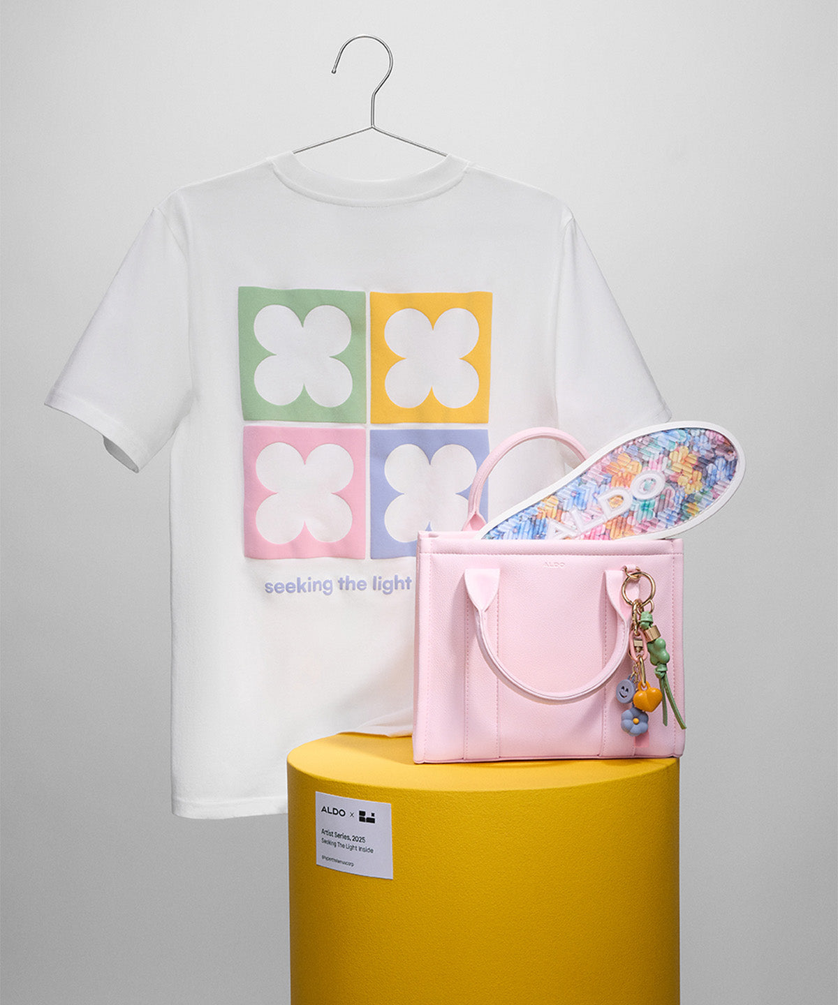 Cluster of Hyperthalamuscorp's t-shirt, sneaker and tote bag