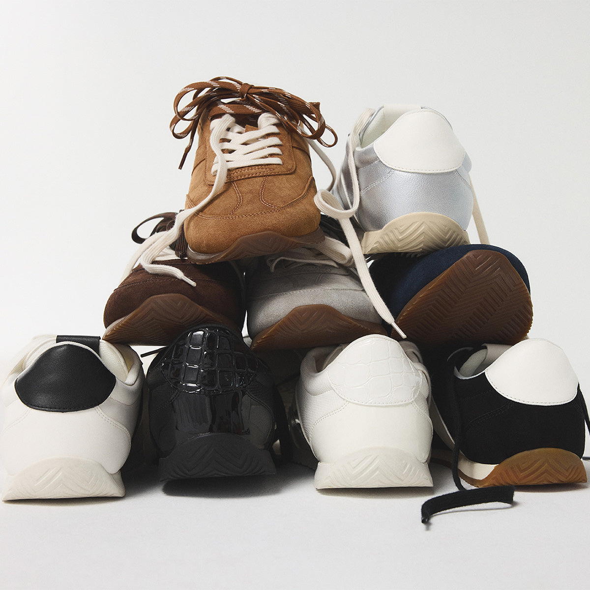 Cluster of sneakers