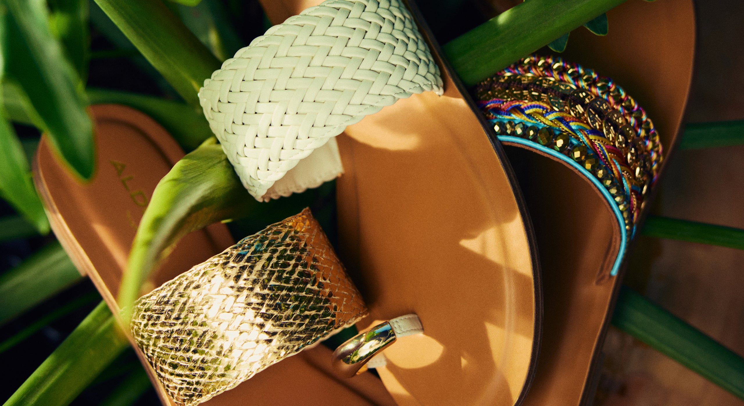 Cluster of women's Beachwalk flat sandals
