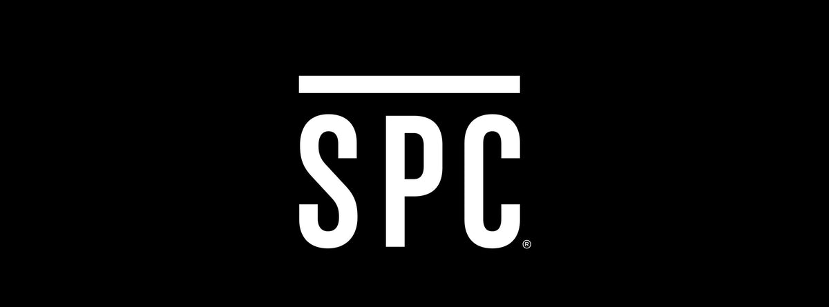 Black background with 'SPC' logo in white