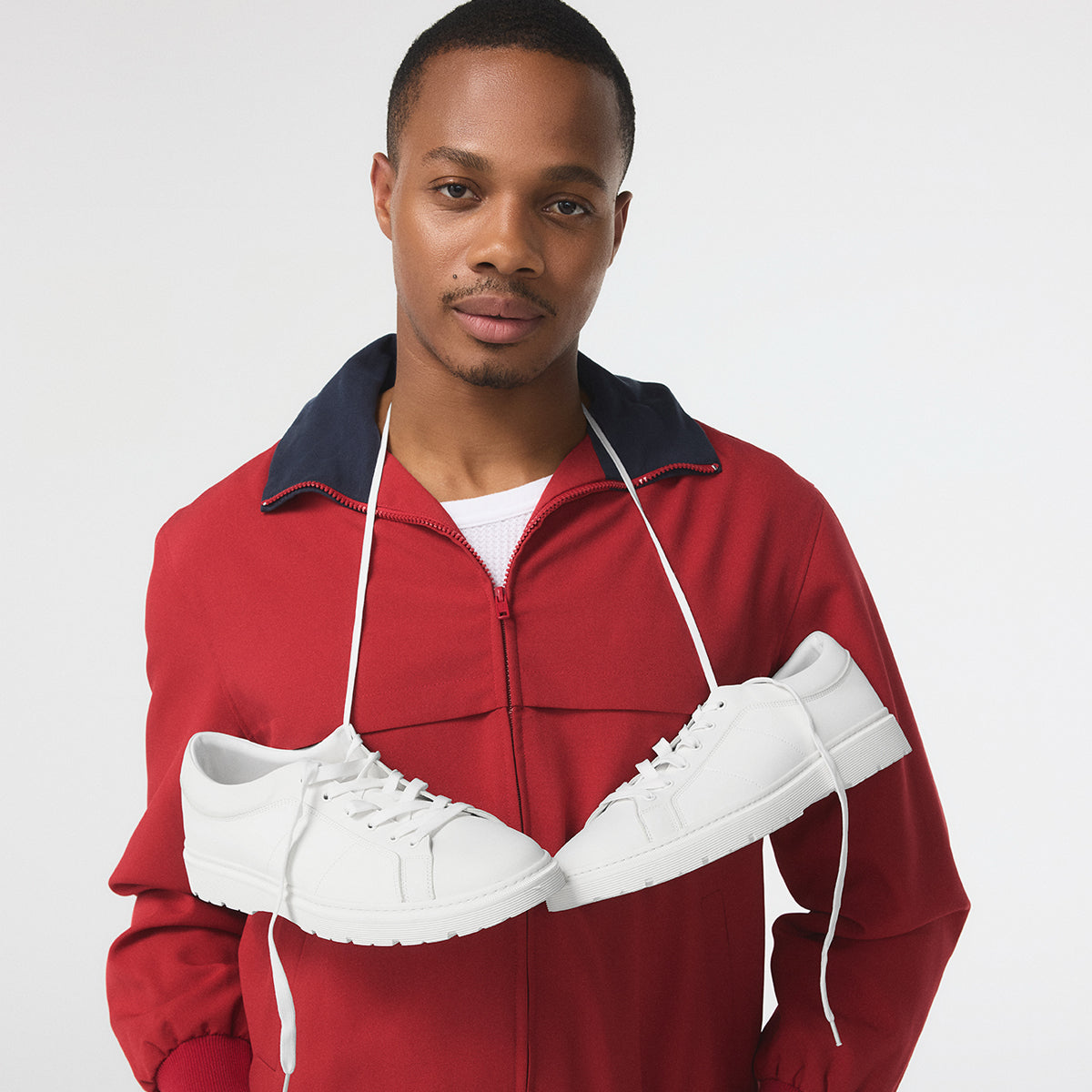 Men's white sneakers