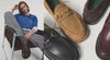Cluster of women's and men's styles like loafers and sneakers