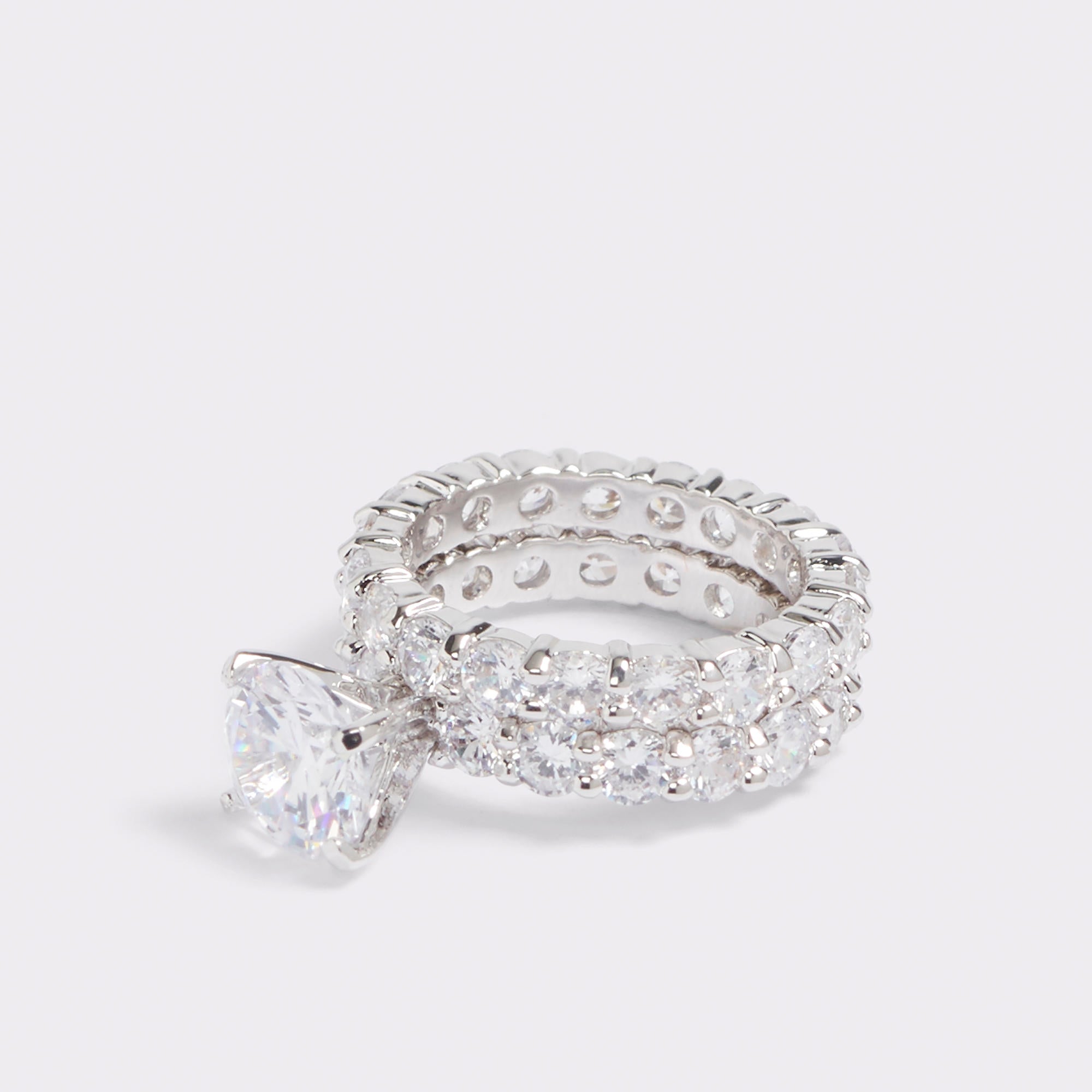 Palden Rings Plagens – Women Silver/clear multi Stackable rings - ALDO