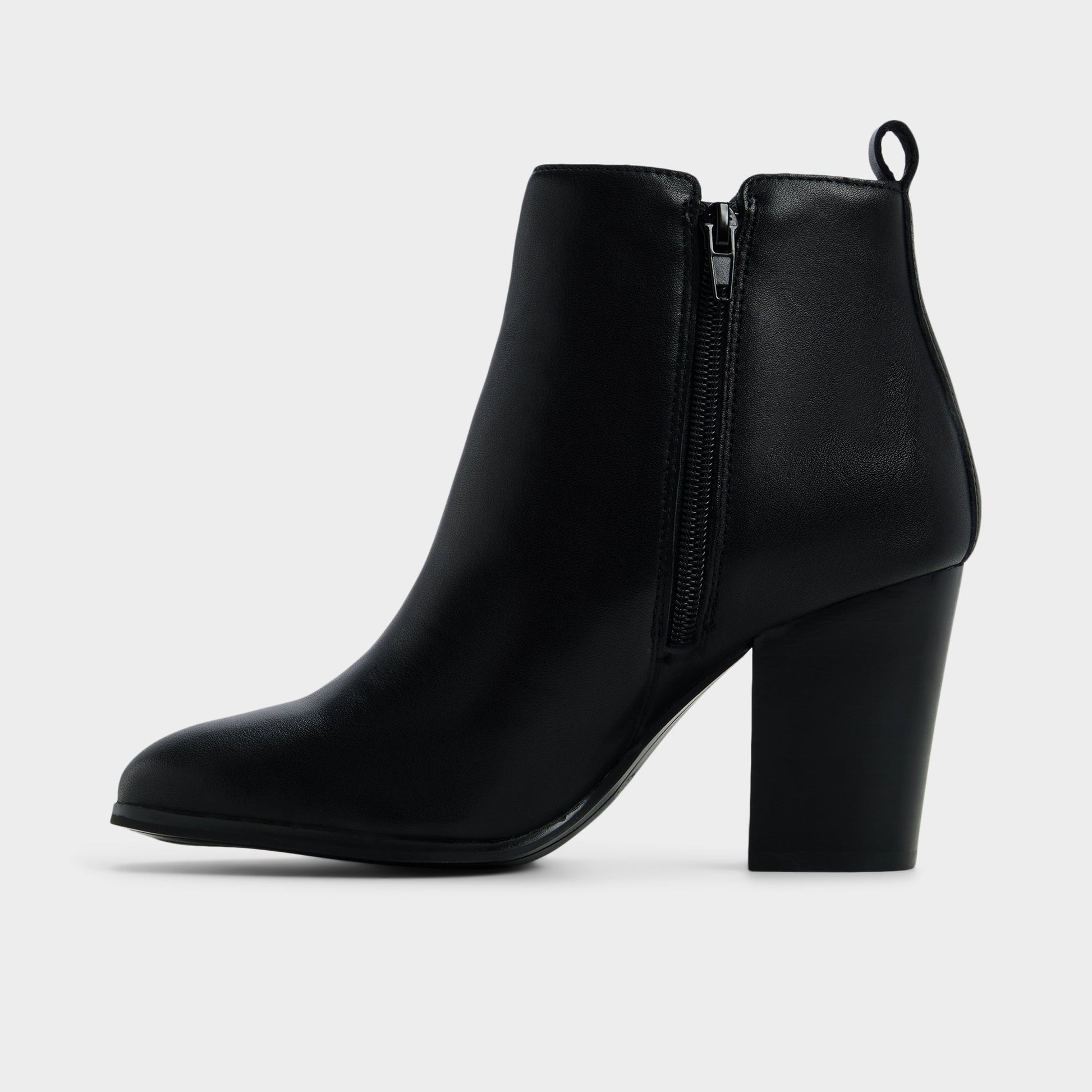 Side view of Black Noemieflex Ankle boot