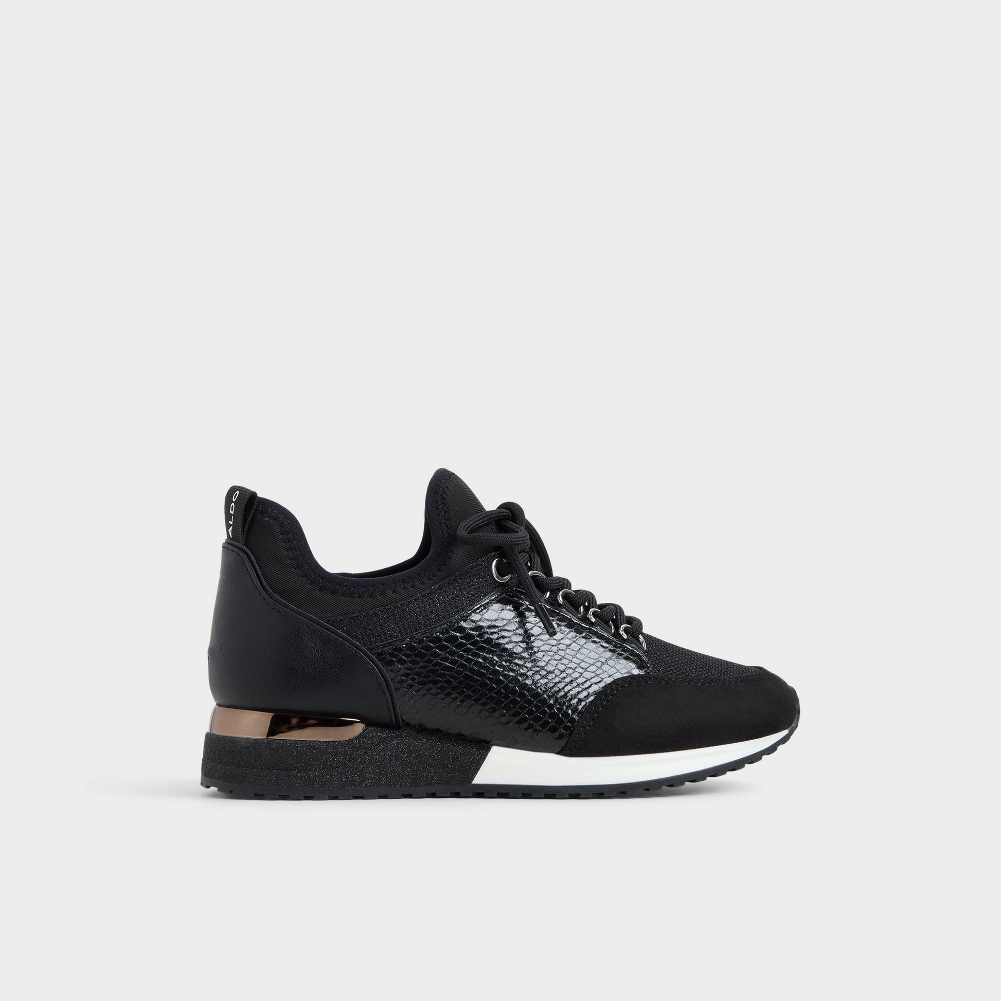 Main View of Black Courtwood Sneaker for Womens
