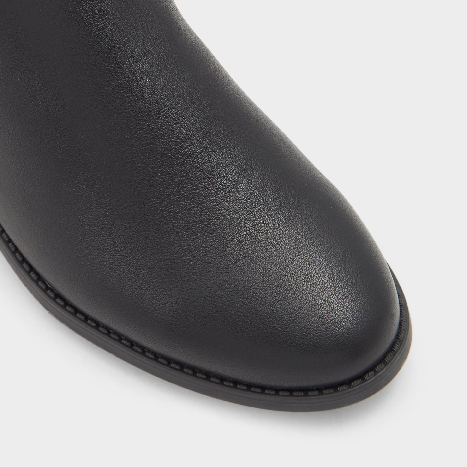 Close-up of the Black Aahliyah Knee-high boot