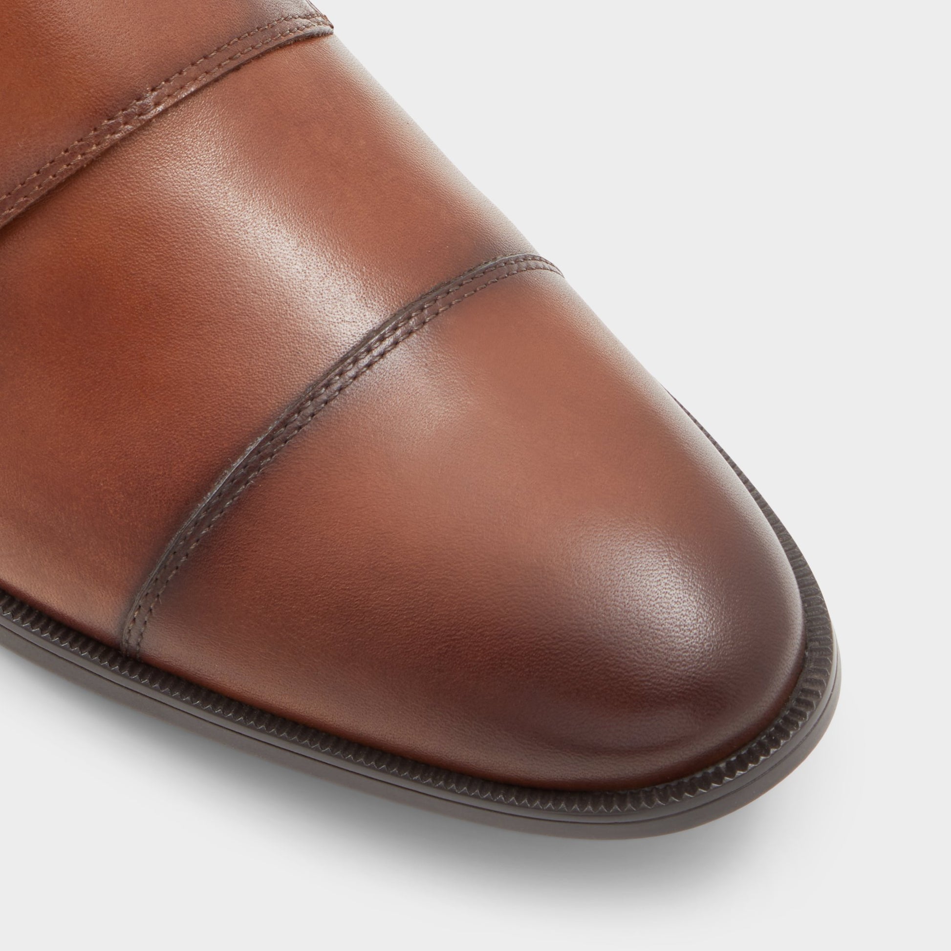Gros plan de la Cognac Holtlanflex Mocassin double boucle