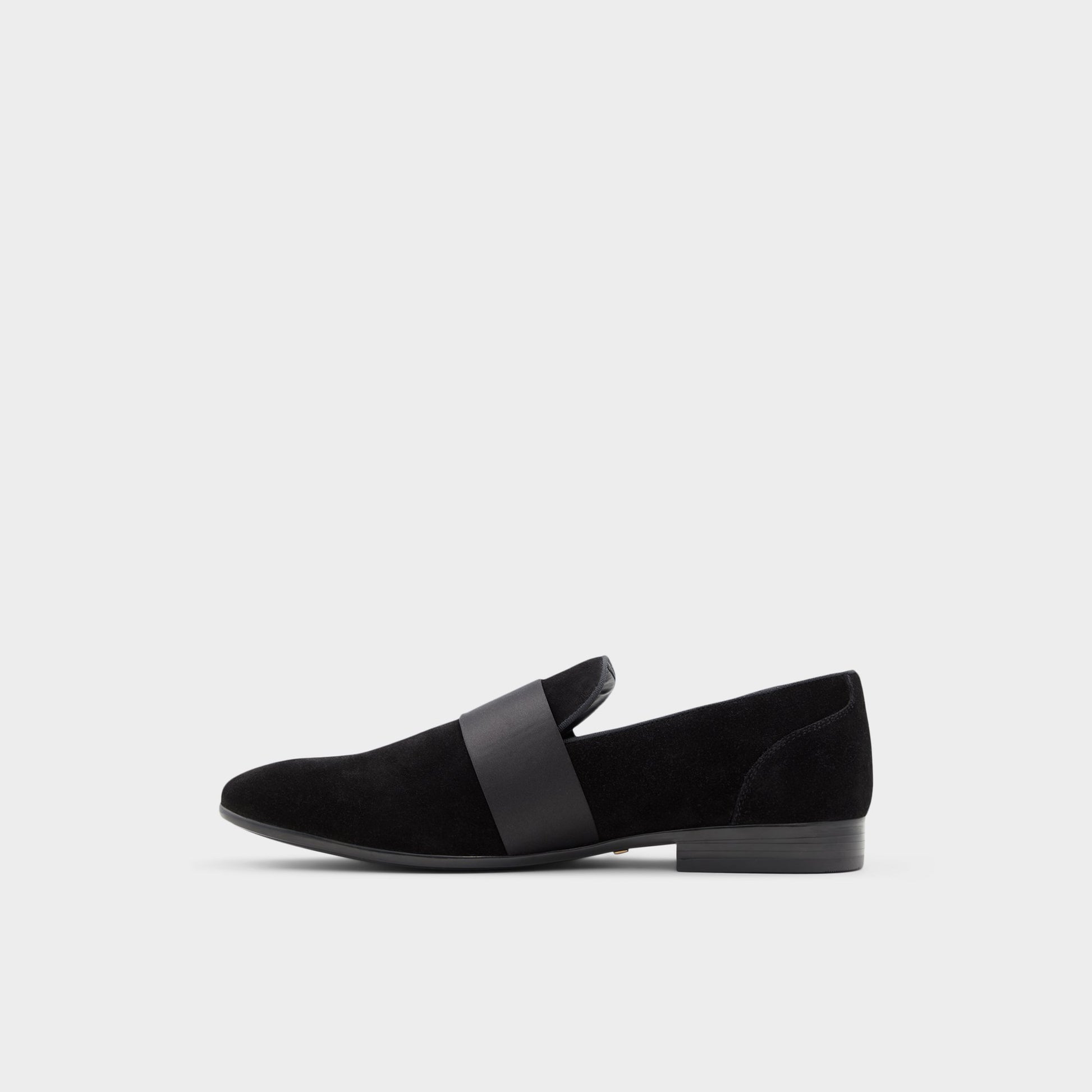 Side view of Open Black Asaria Loafer