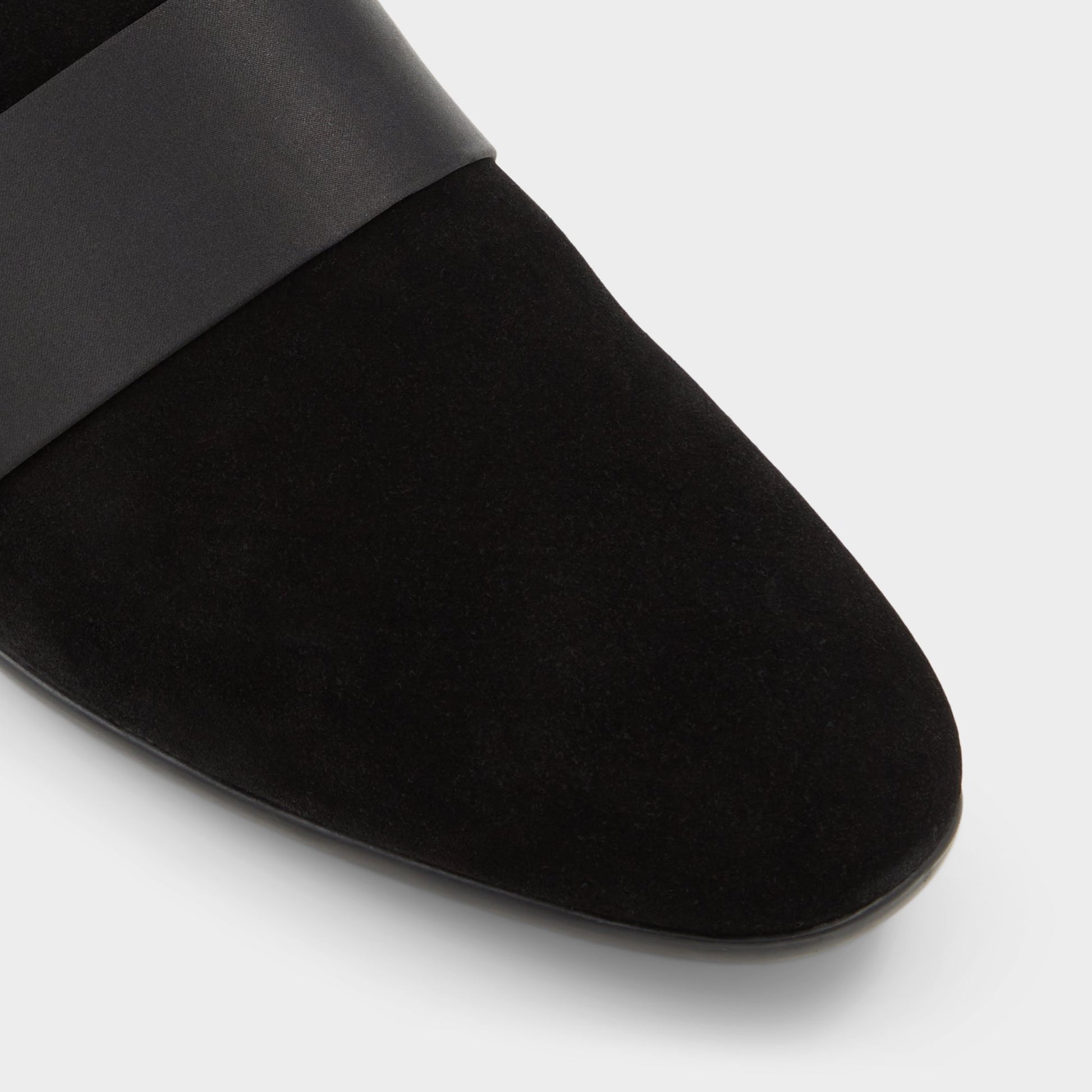 Close-up of the Open Black Asaria Loafer