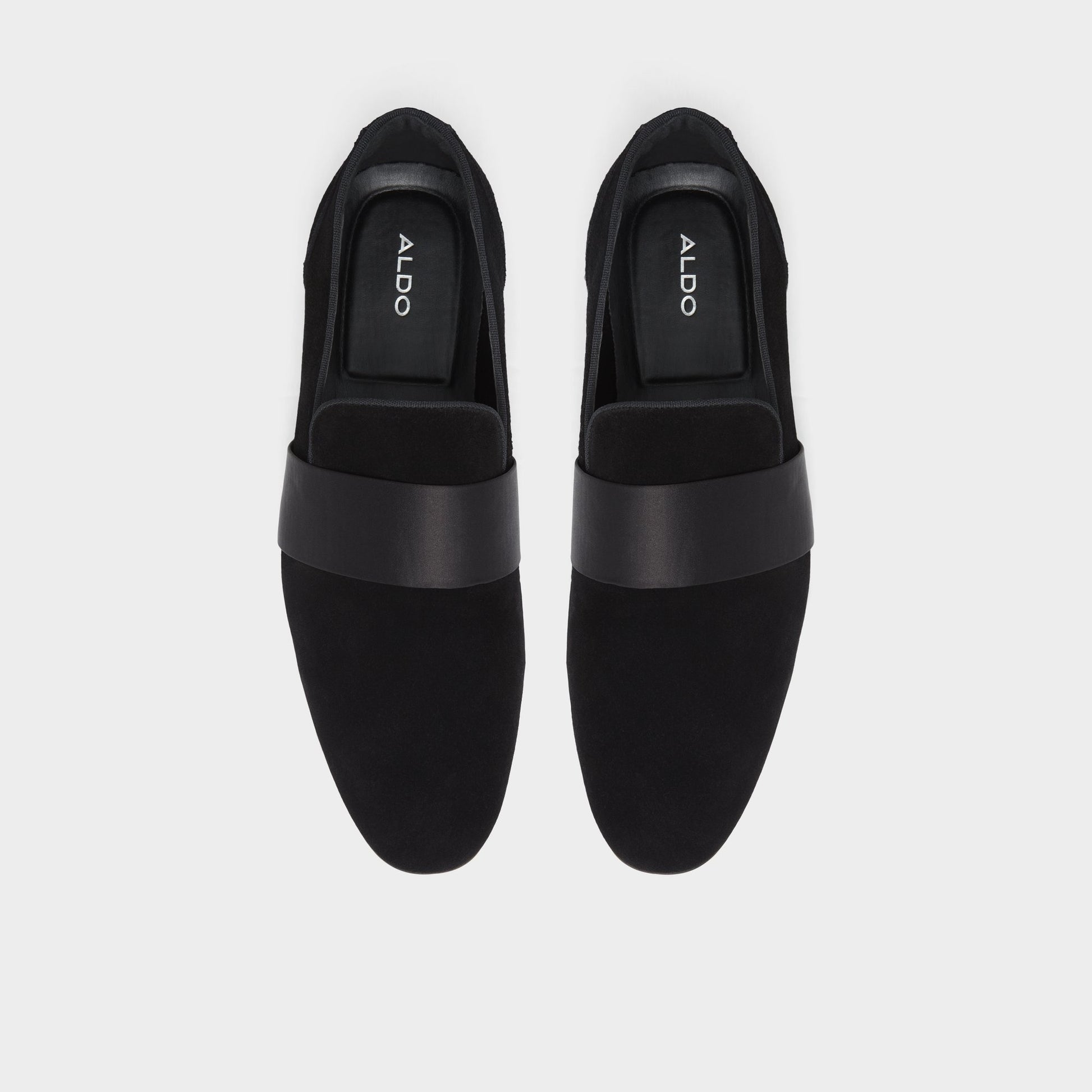 Top-down view of the Open Black Asaria Loafer