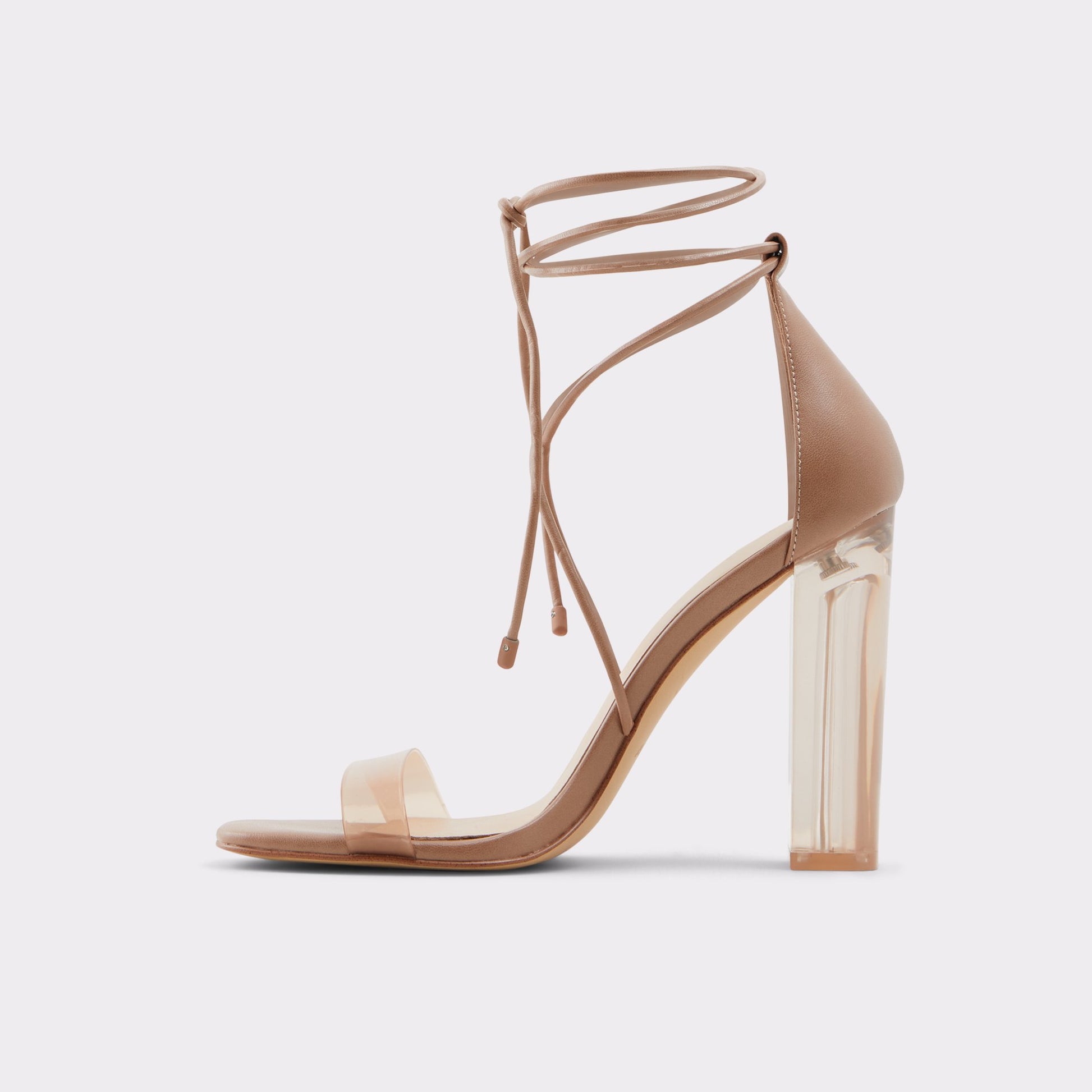 Side view of Bone Onardonia Strappy sandal