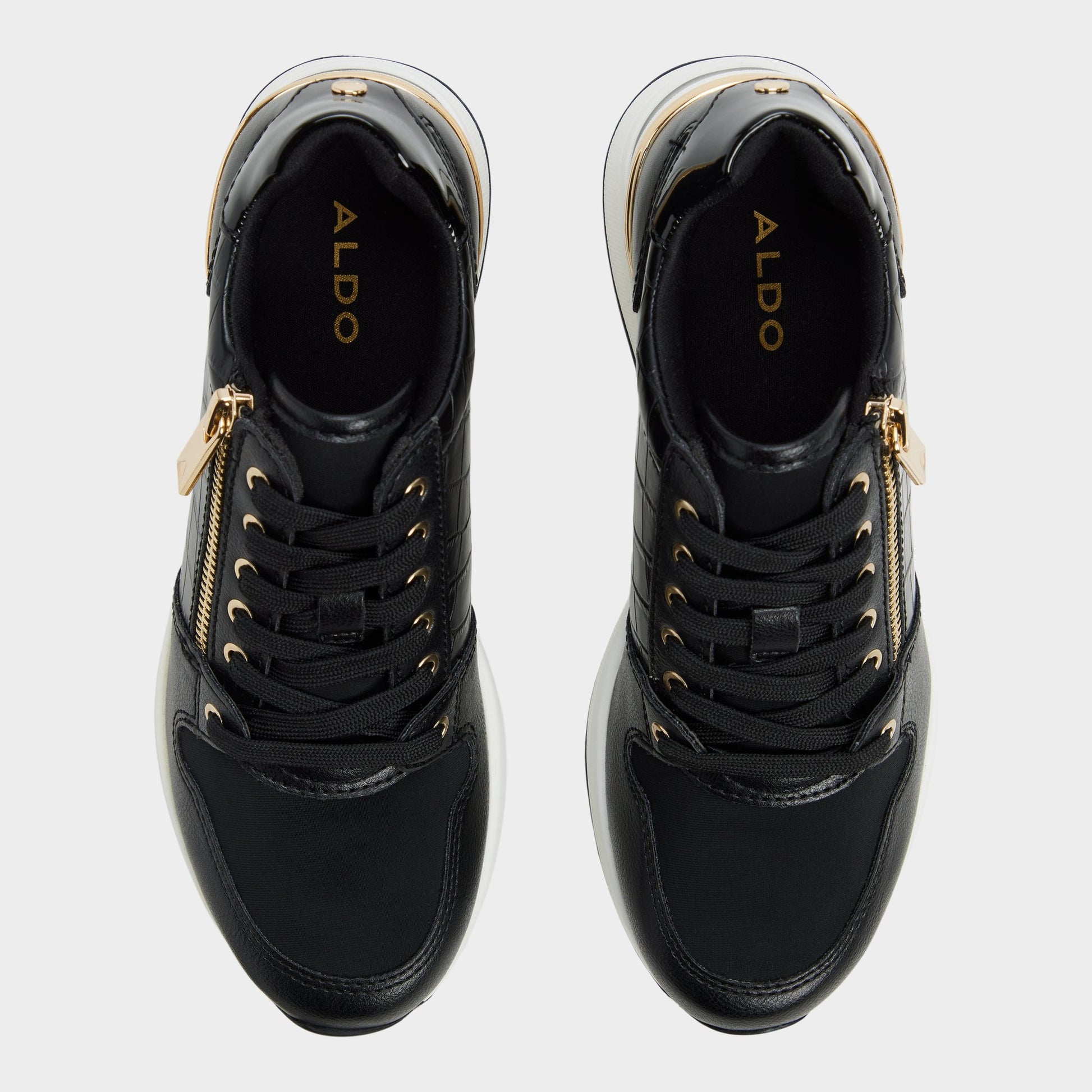 Top-down view of the Black Adwiwia Sneaker