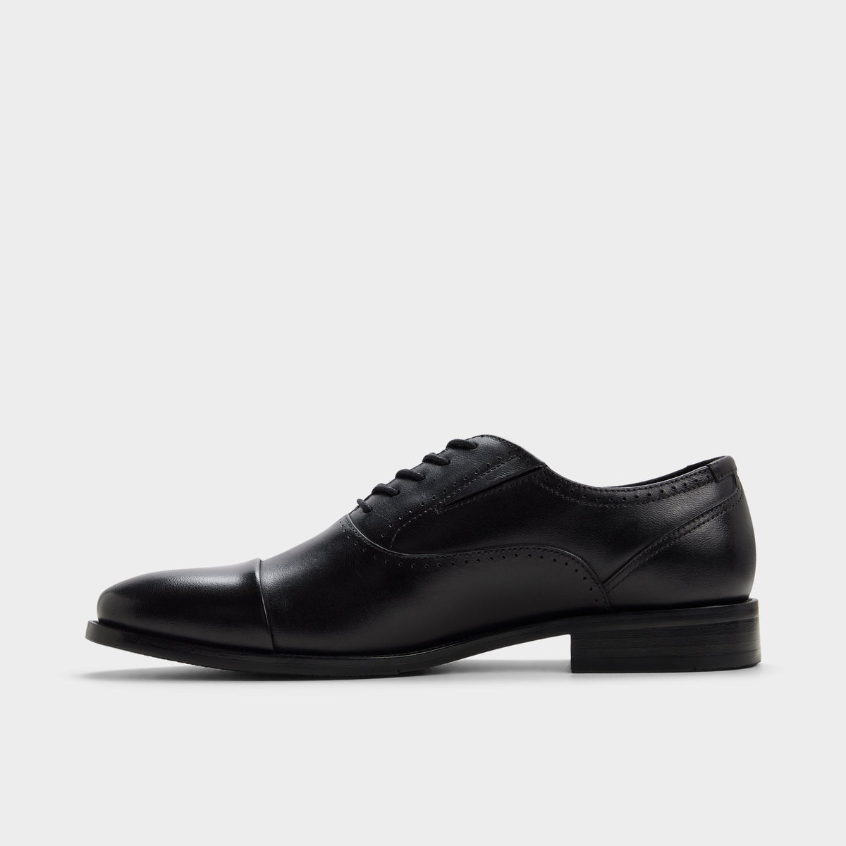 Side view of Other black Abawienflex Oxford shoe