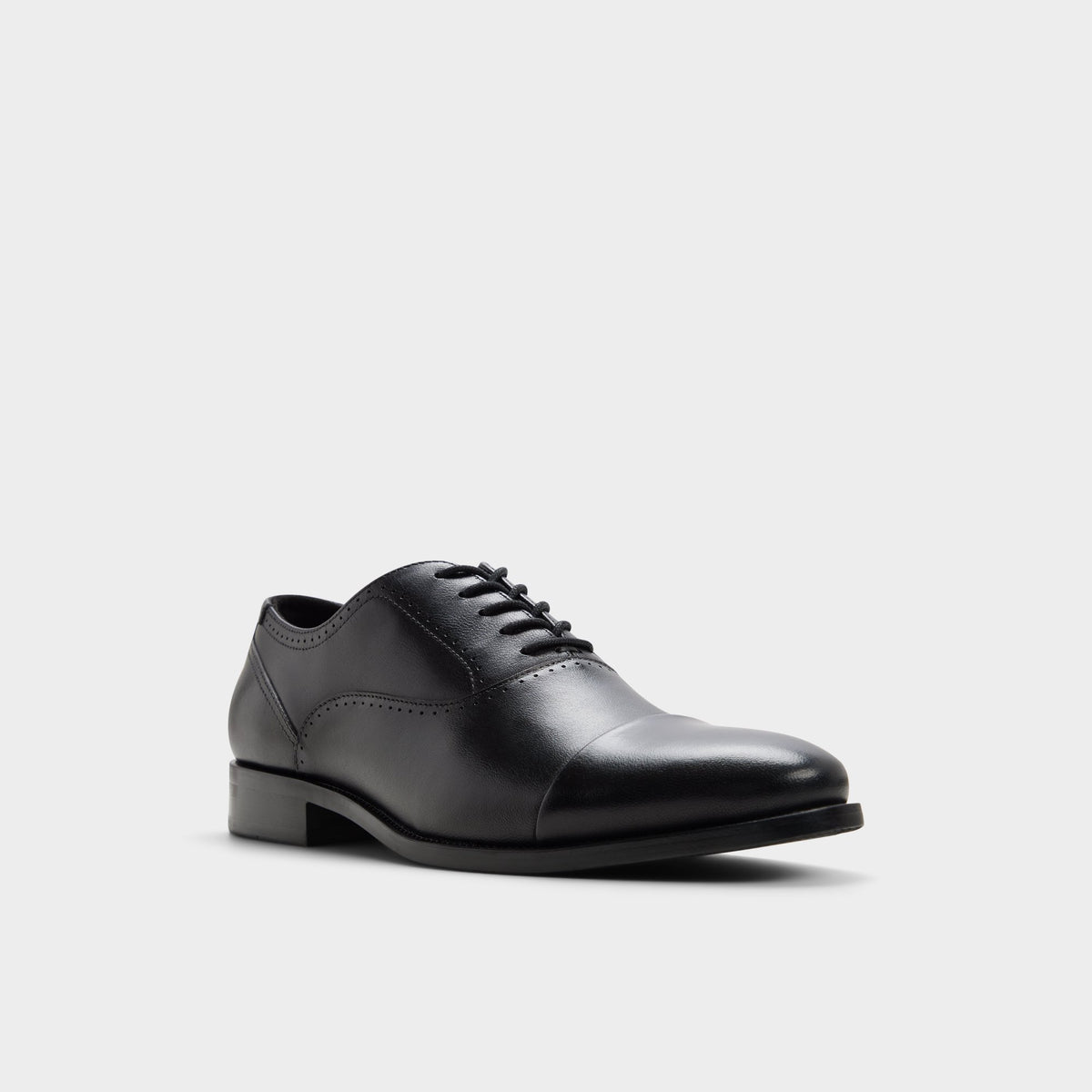 Three-quarter angle of Other black Abawienflex Oxford shoe's front side