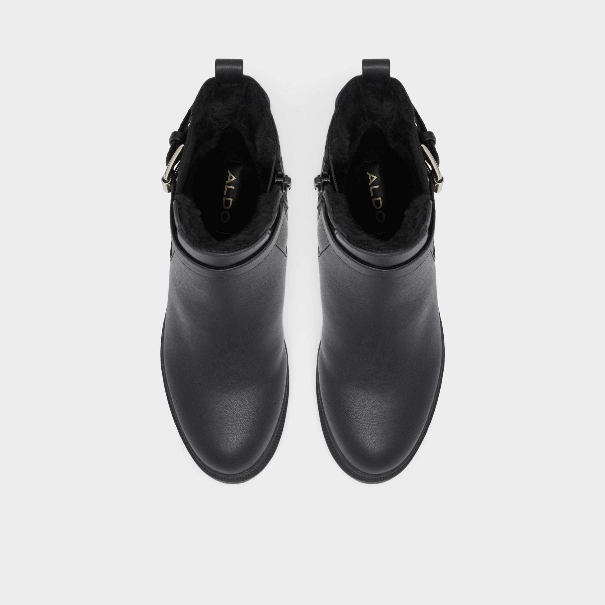 Vue de dessus de la Noir Qimas Botte Chelsea