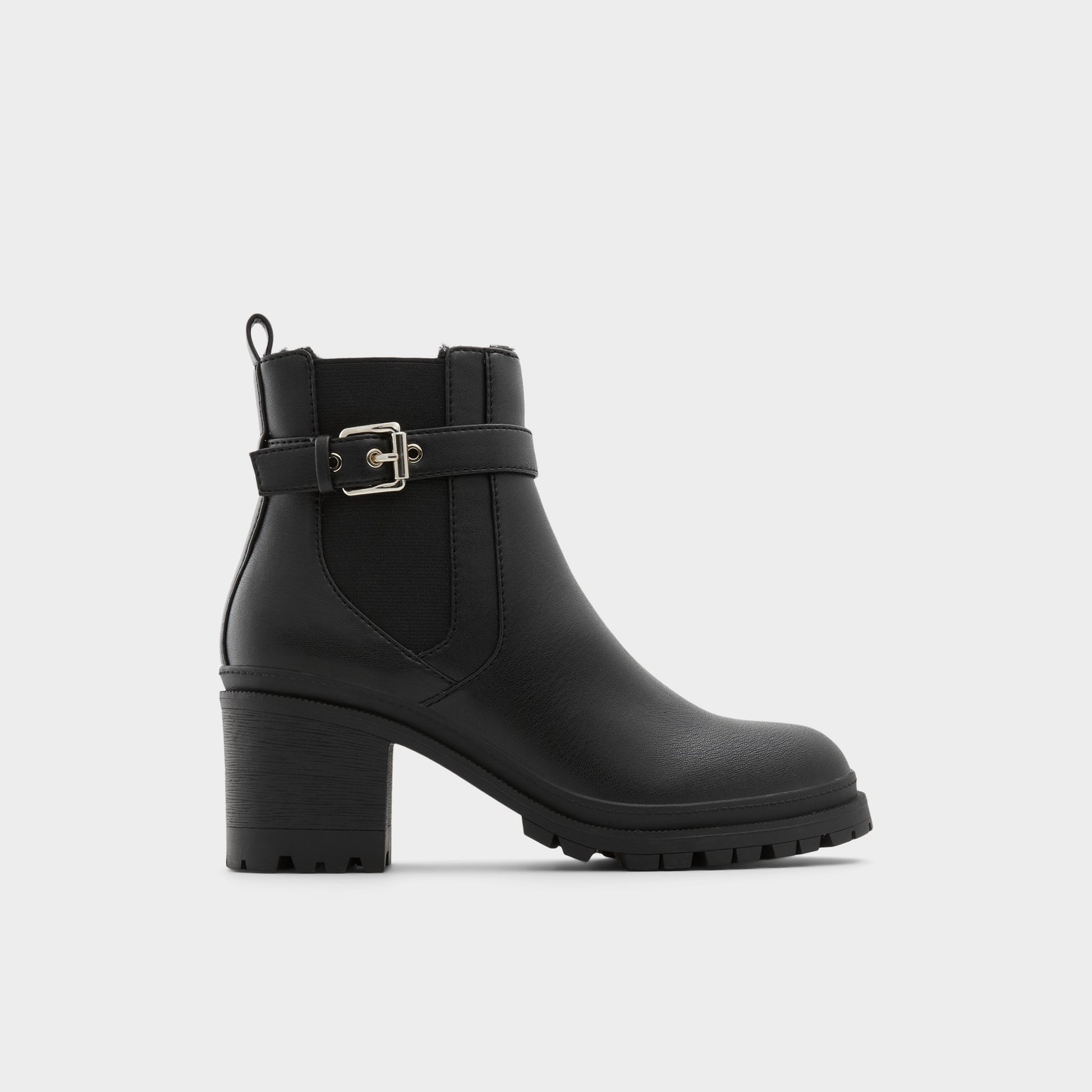 Vue principale de Noir Qimas Botte Chelsea pour Femmes
