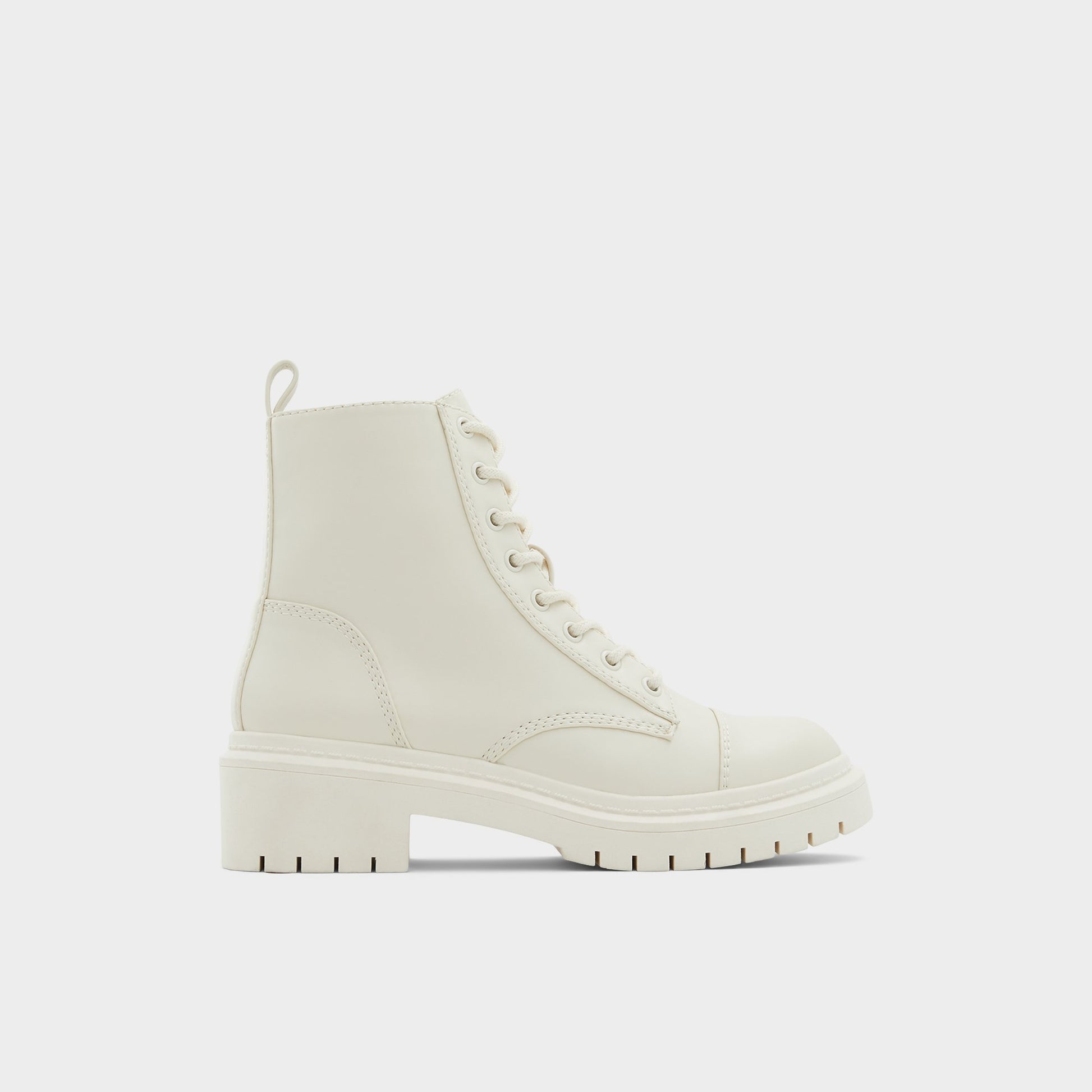 Main View of Other White Goer Combat ankle boot for Womens